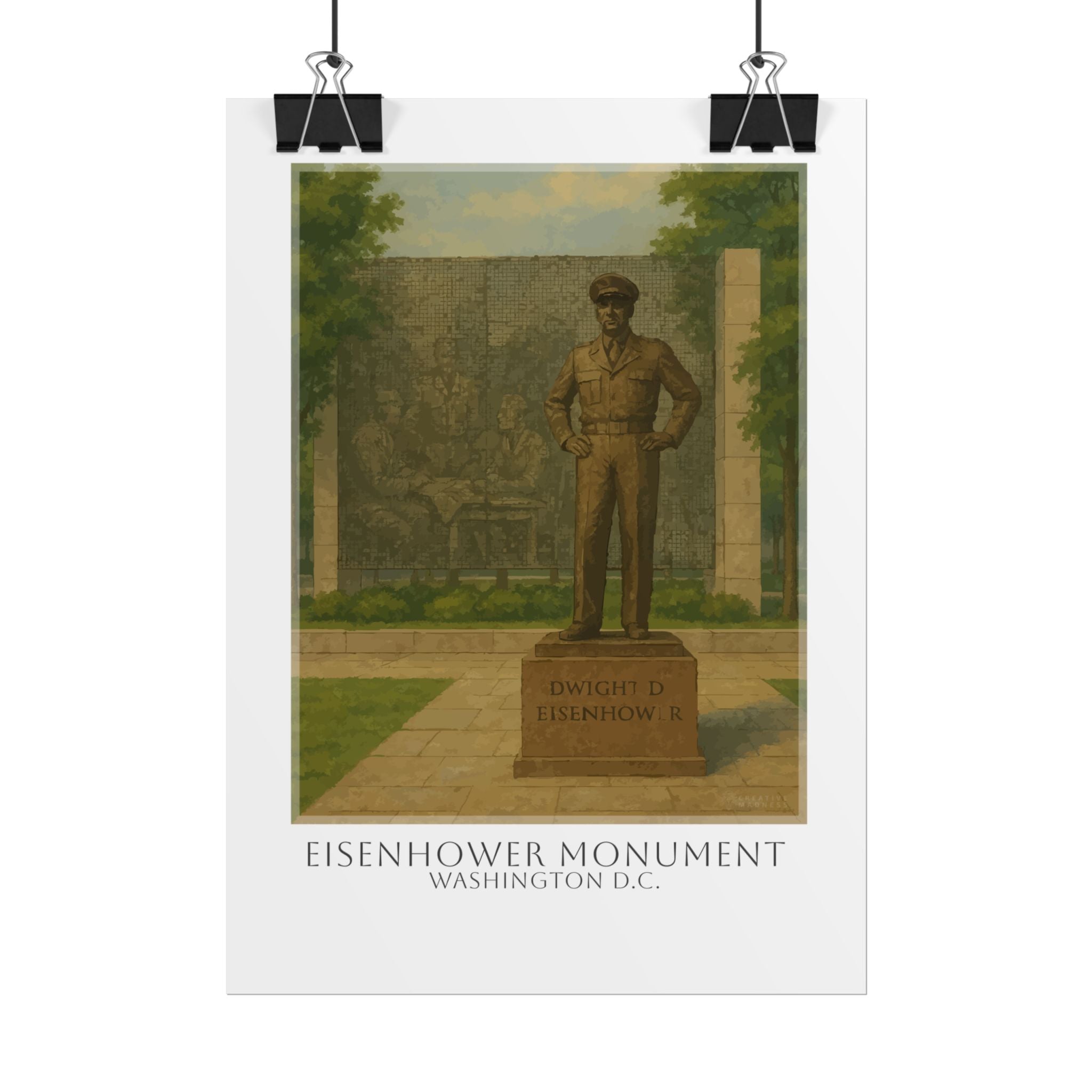 Eisenhower Monument Travel Poster