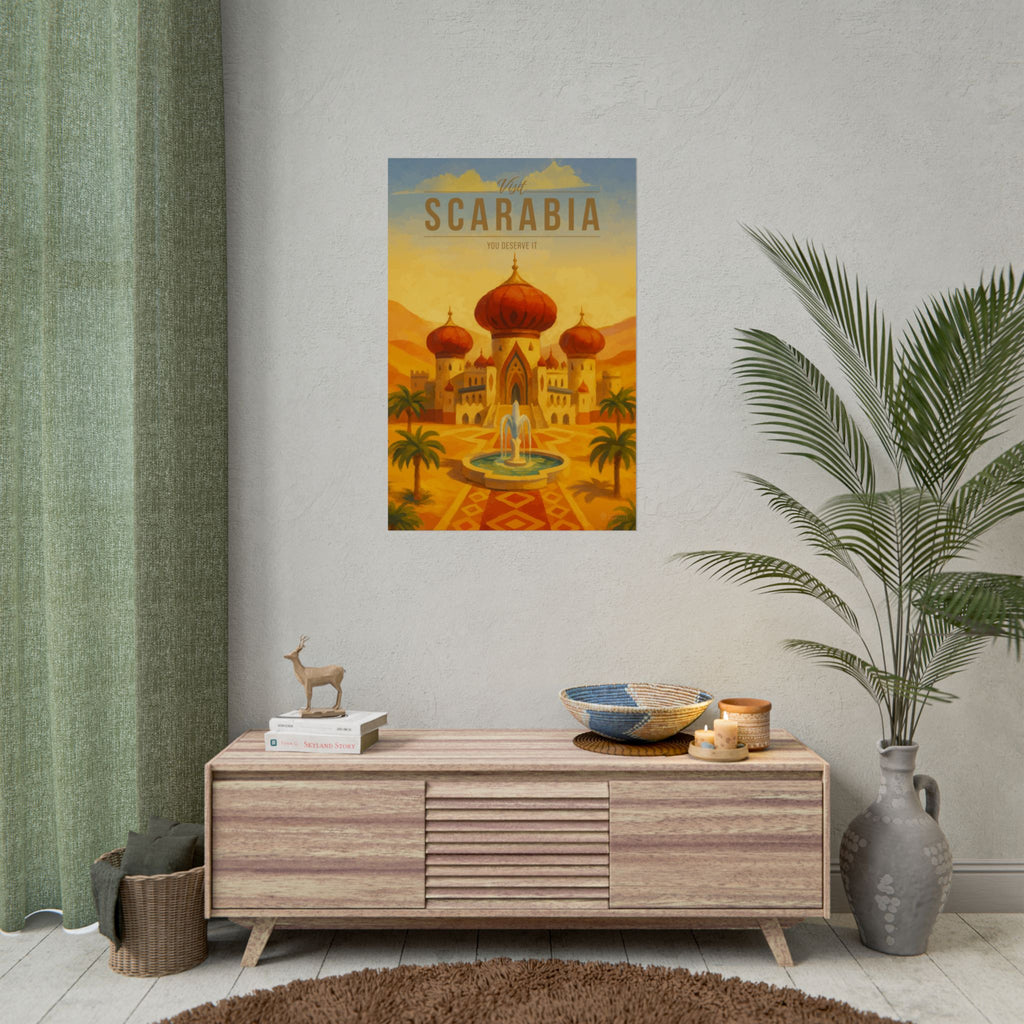 Scarabia Travel Poster