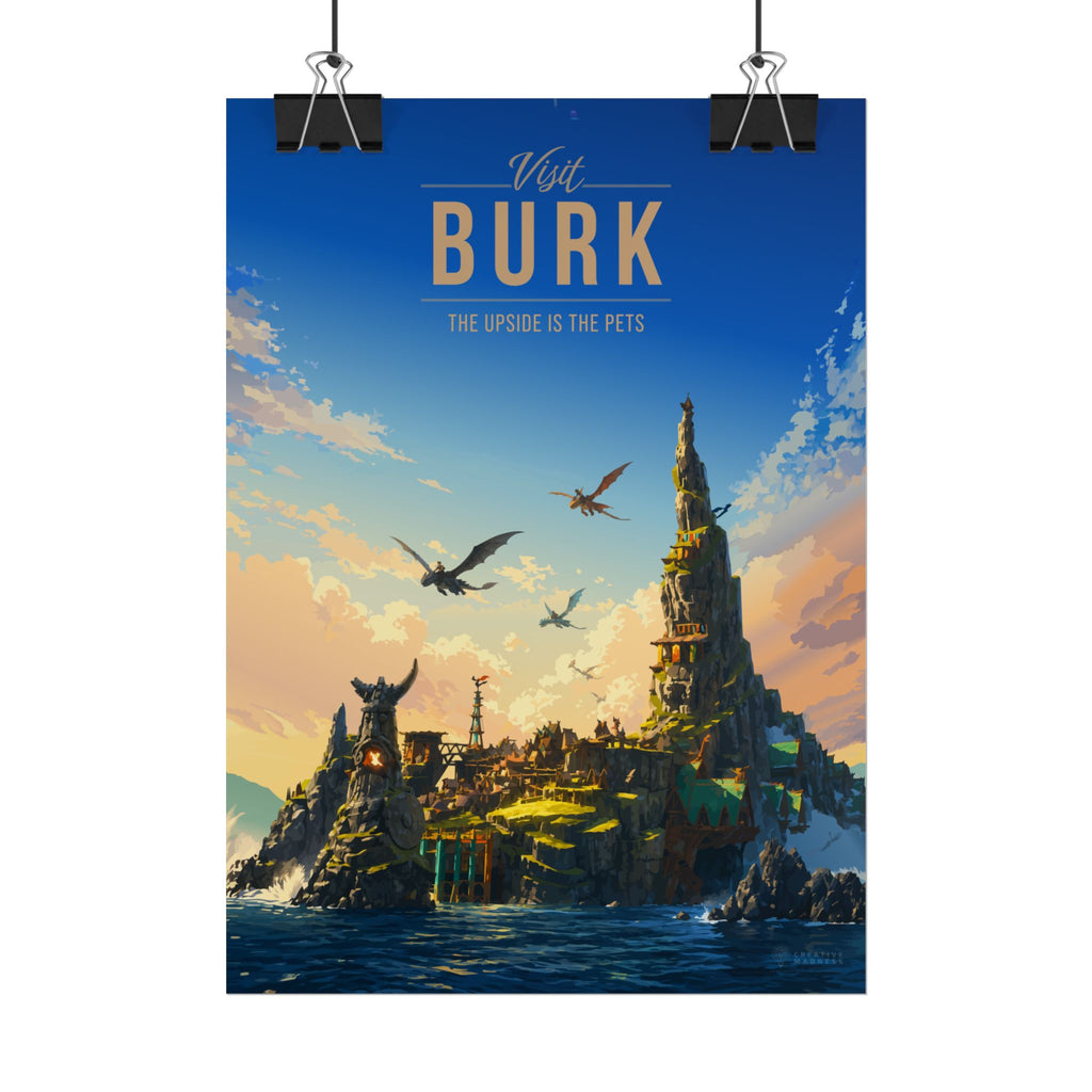 Burk Travel Poster
