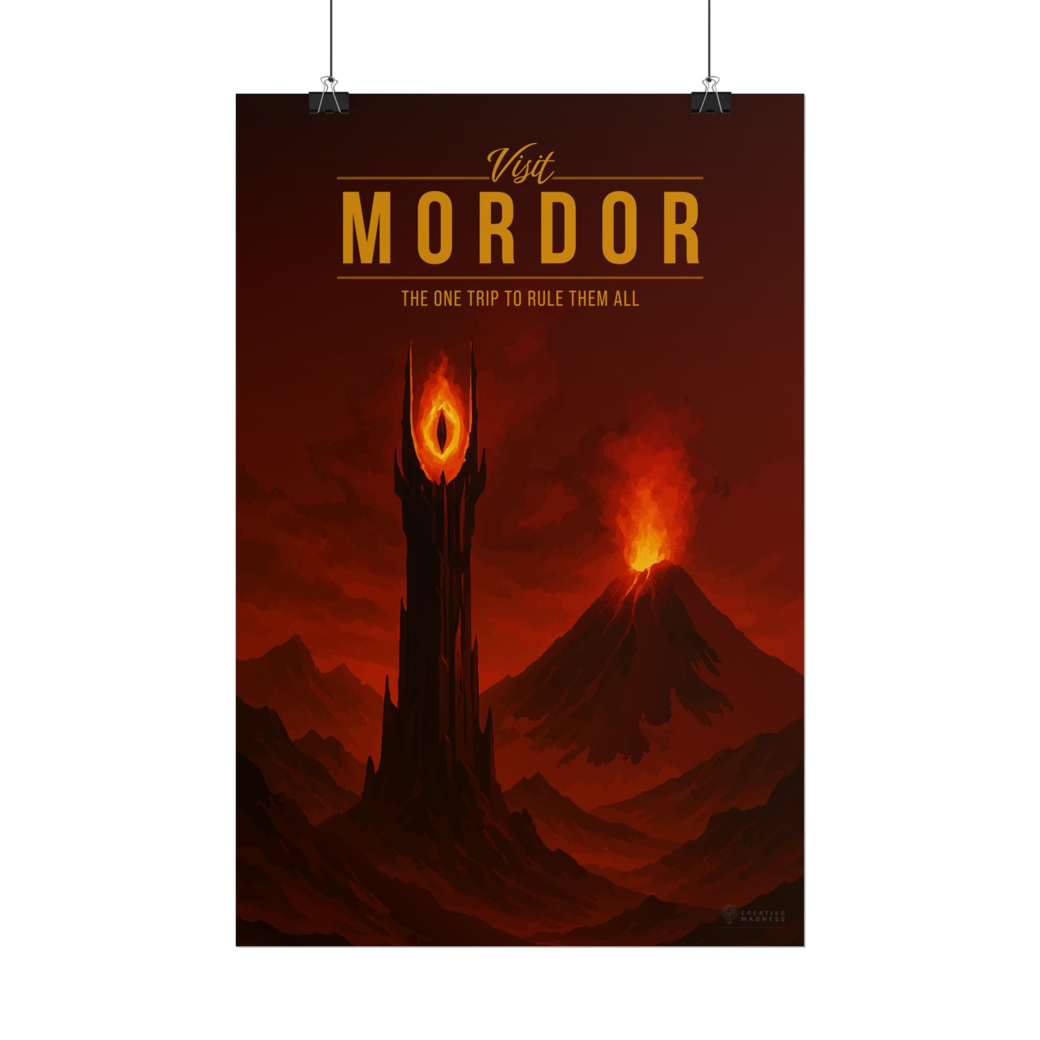 Mordor Travel Poster