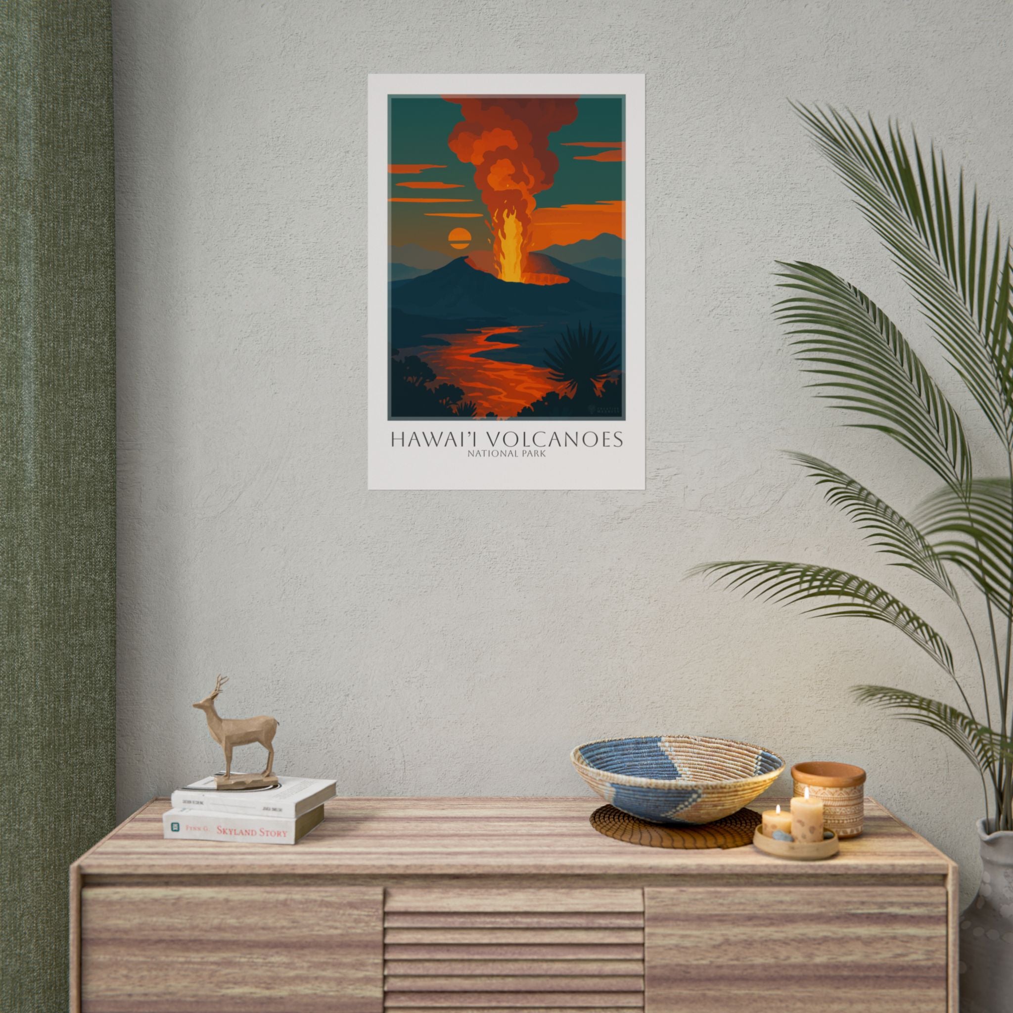 HAWAII VOLCANOES  * Travel Poster * National Park Wall Art