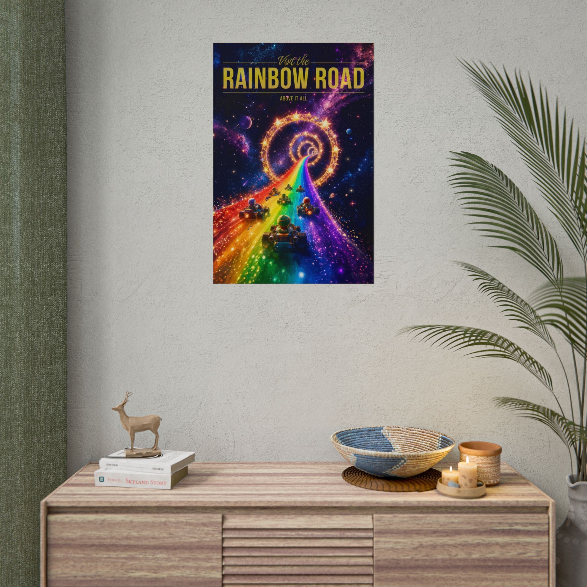 Rainbow Road Travel Poster