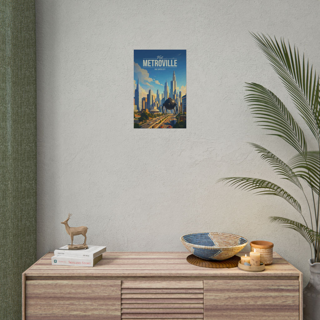 Metroville Travel Poster