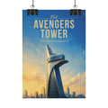 Avengers Tower Travel Poster