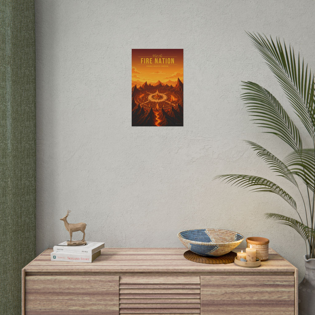 Fire Kingdom Travel Poster