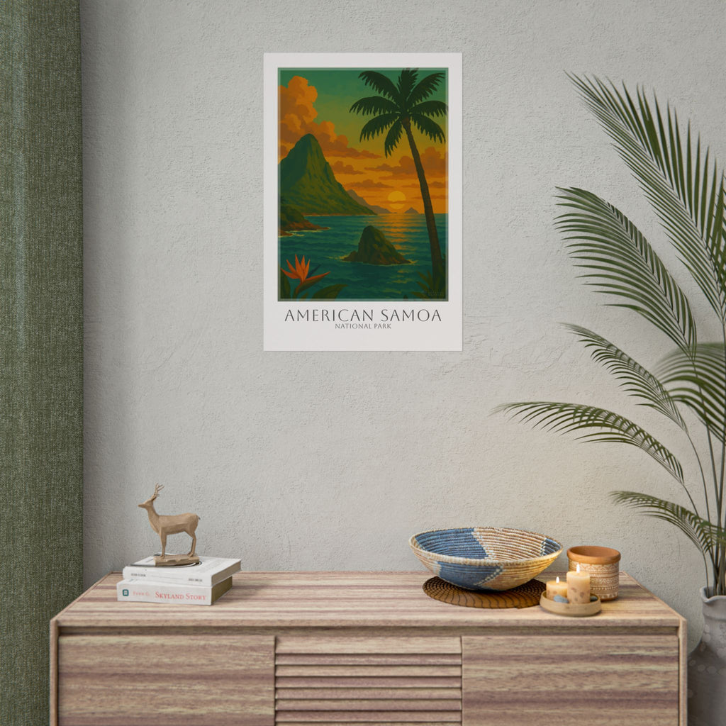 AMERICAN SAMOA * Travel Poster * National Park Wall Art
