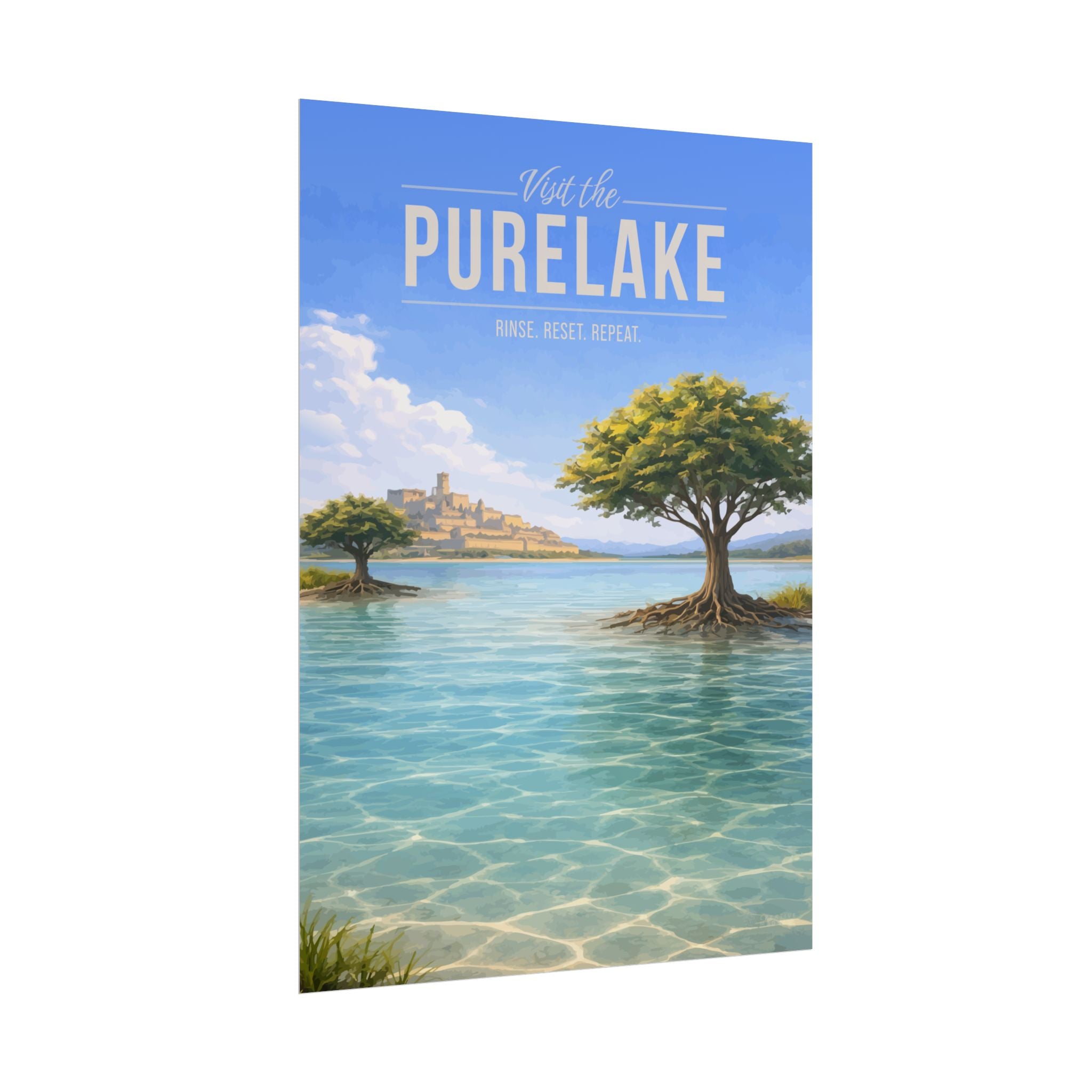 Purelake Travel Poster