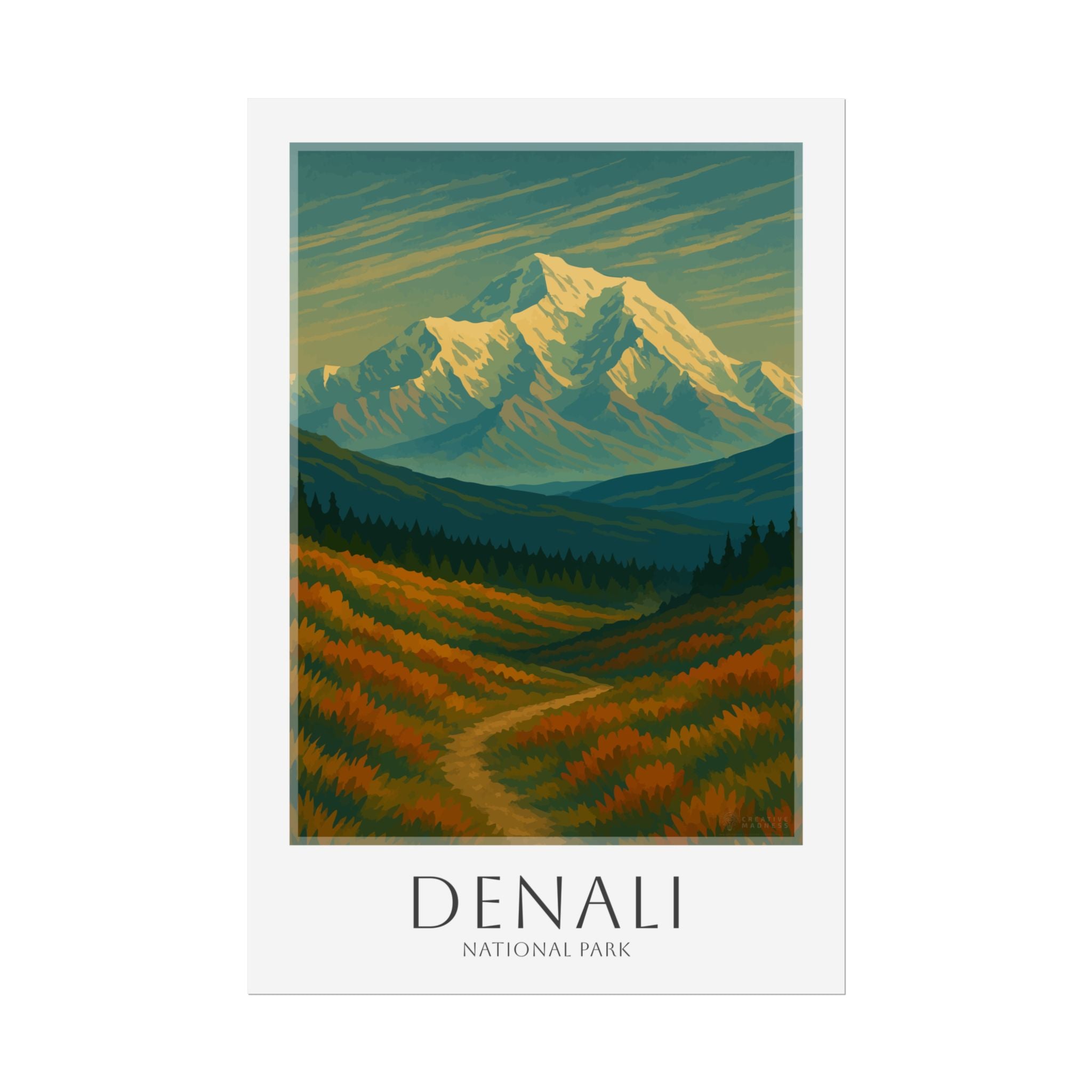 DENALI * Travel Poster * National Park Wall Art