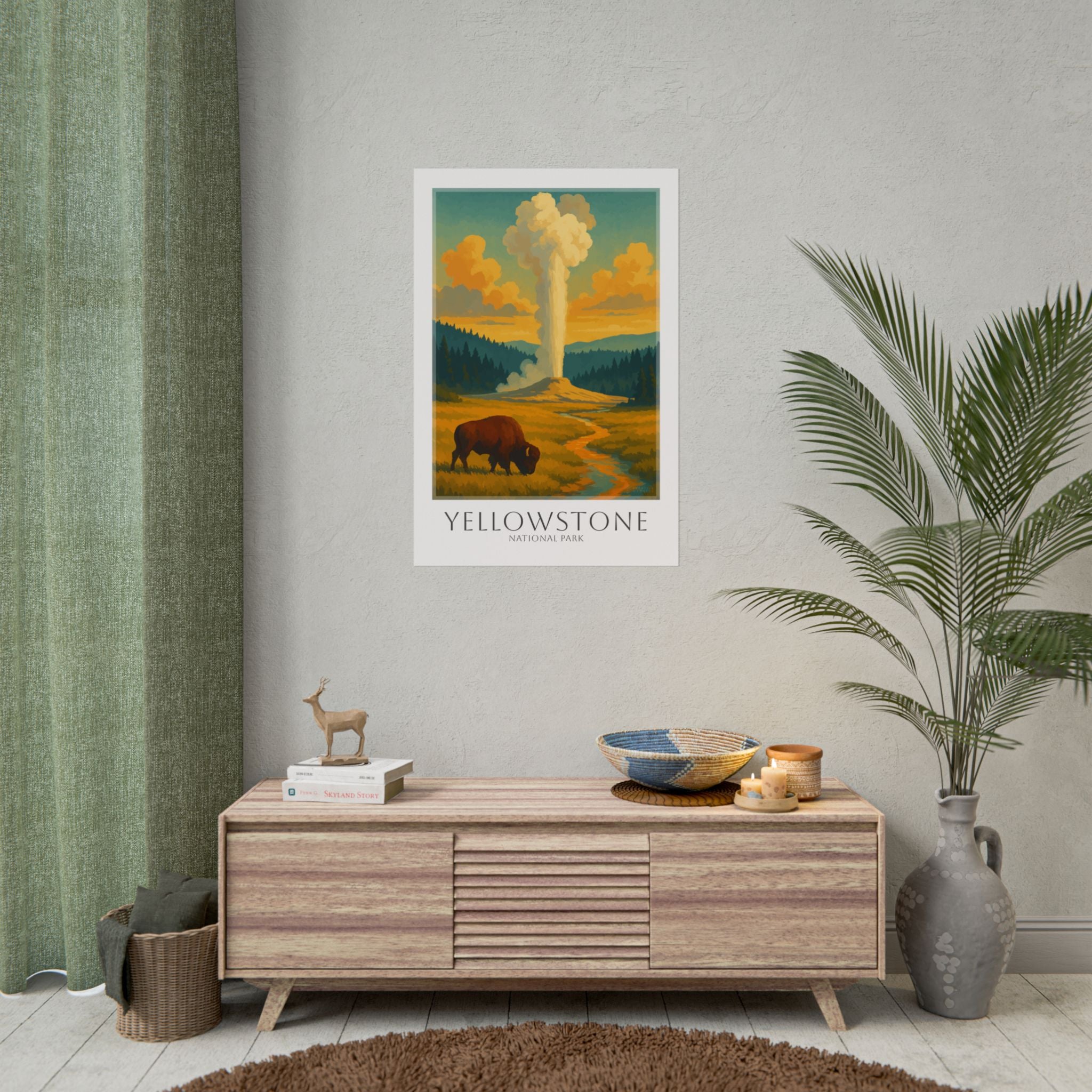 YELLOWSTONE  * Travel Poster * National Park Wall Art