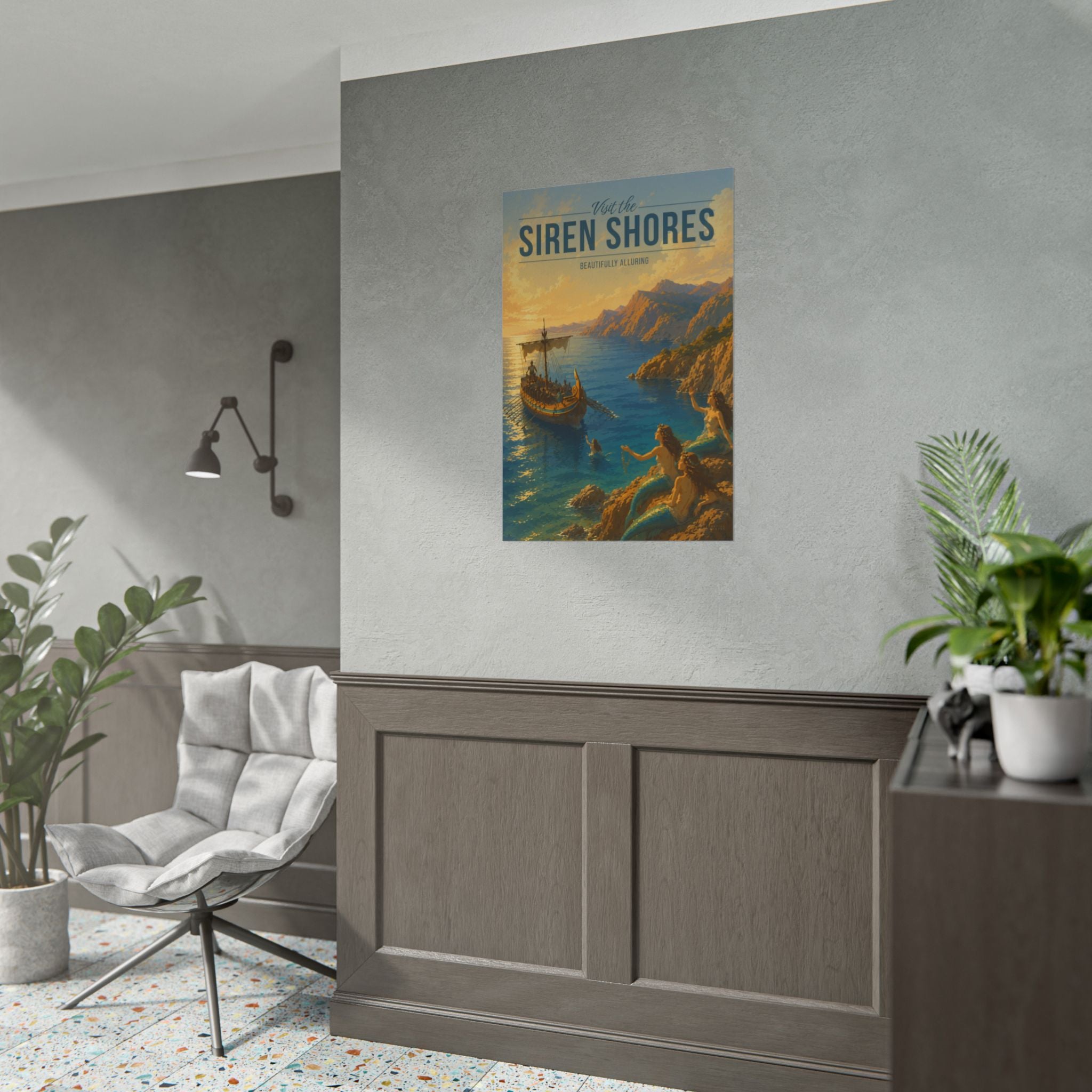 Siren Shores Travel Poster