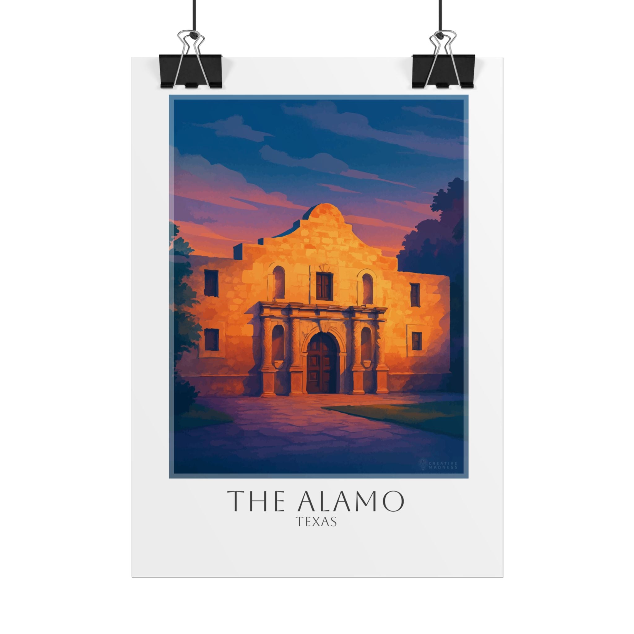 The Alamo Travel Poster
