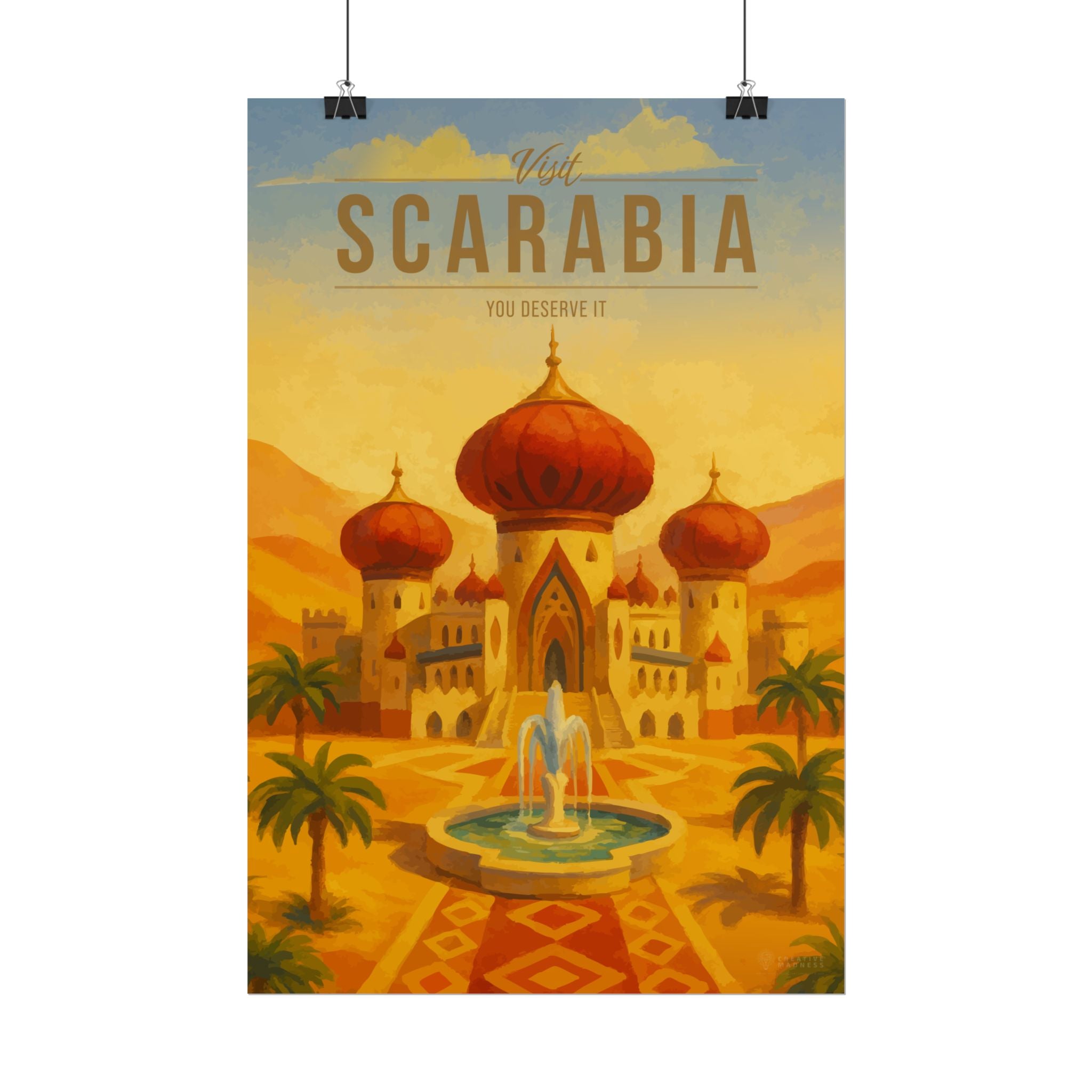 Scarabia Travel Poster