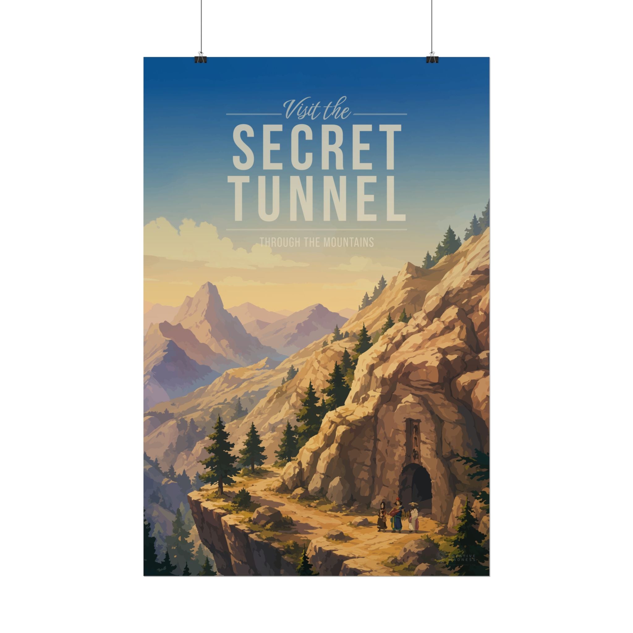 Secret-Tunnel Travel Poster
