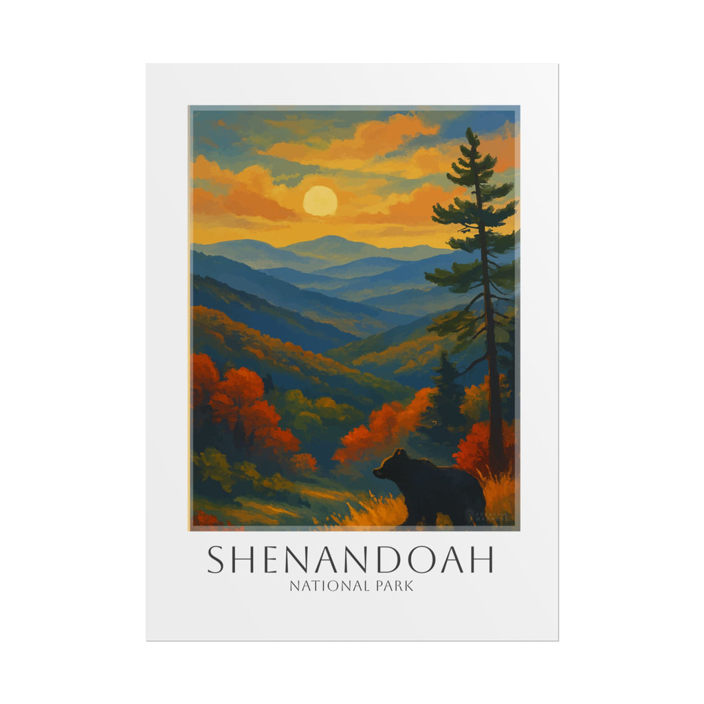 SHENANDOAH * Travel Poster * National Park Wall Art
