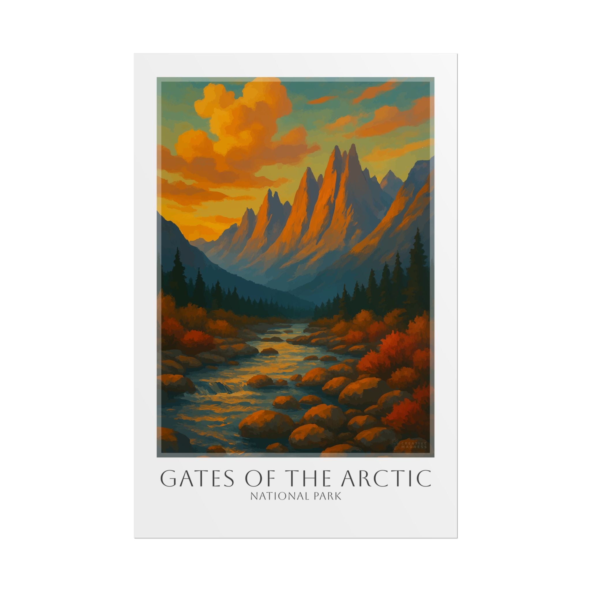 GATES OF_THE ARCTIC * Travel Poster * National Park Wall Art