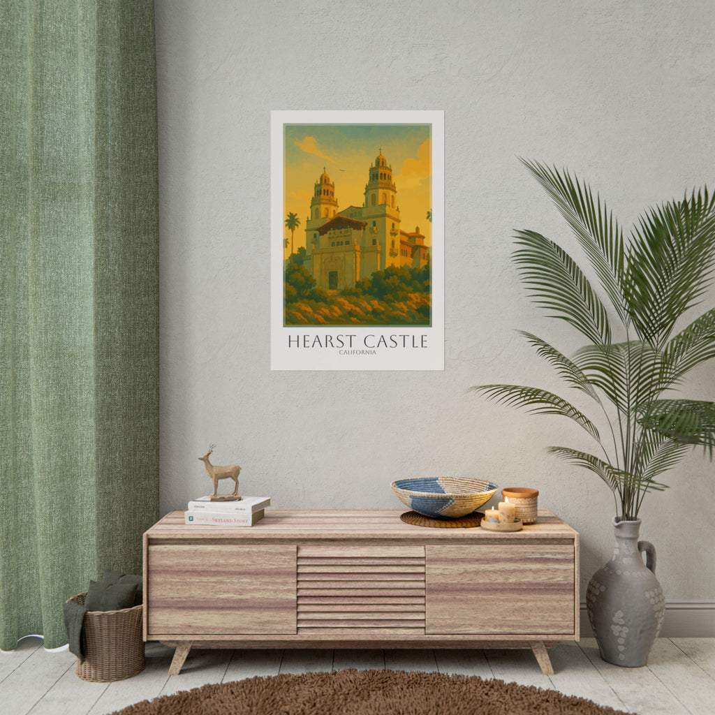 Hearst Castle Travel Poster