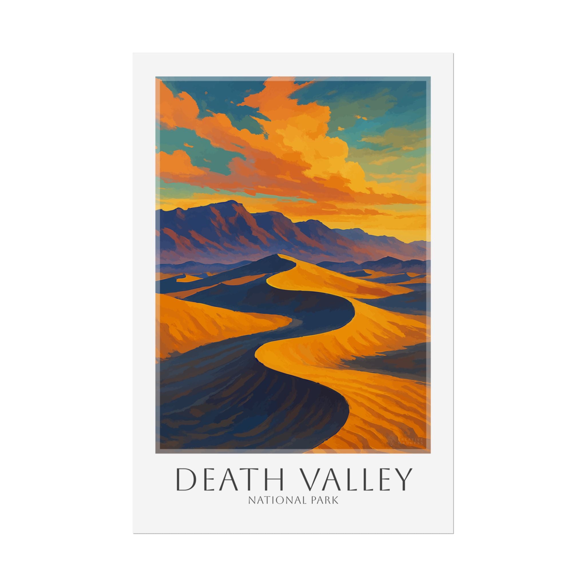 DEATH VALLEY * Travel Poster * National Park Wall Art