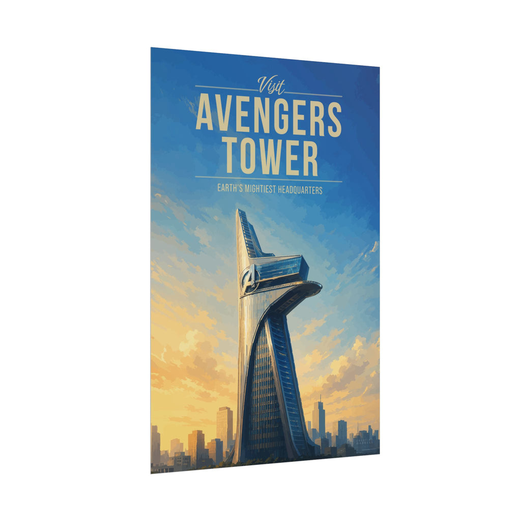 Avengers Tower Travel Poster