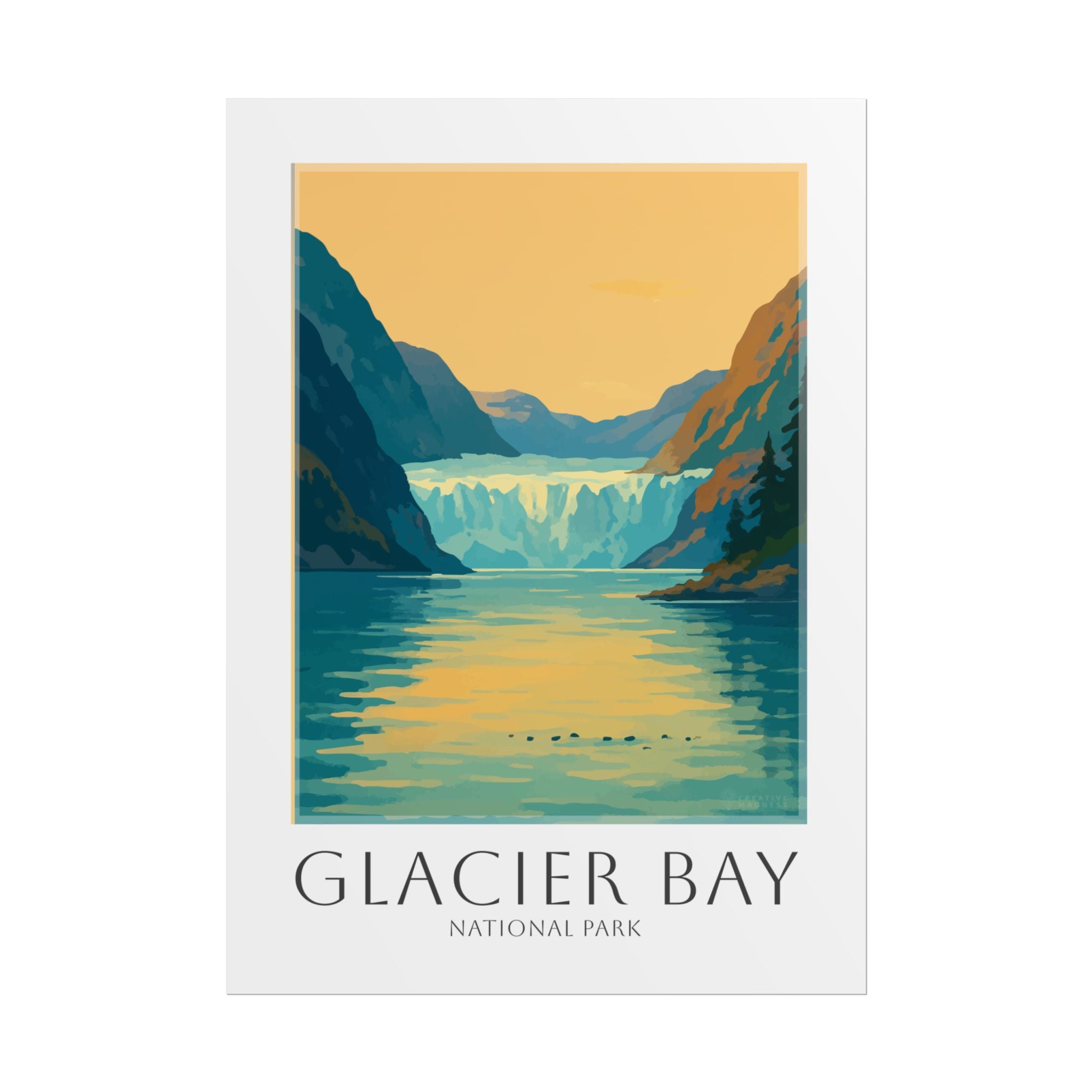GLACIER BAY  * Travel Poster * National Park Wall Art