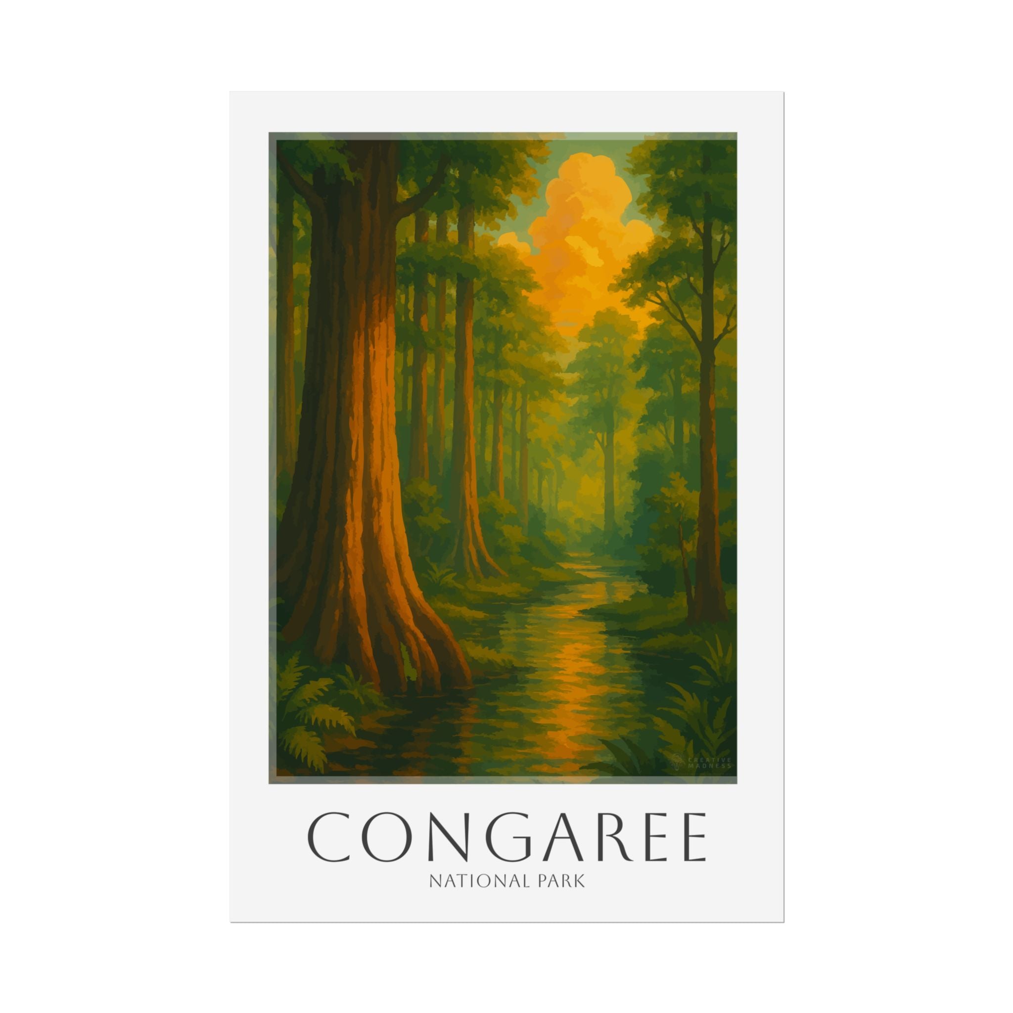 CONGAREE * Travel Poster * National Park Wall Art