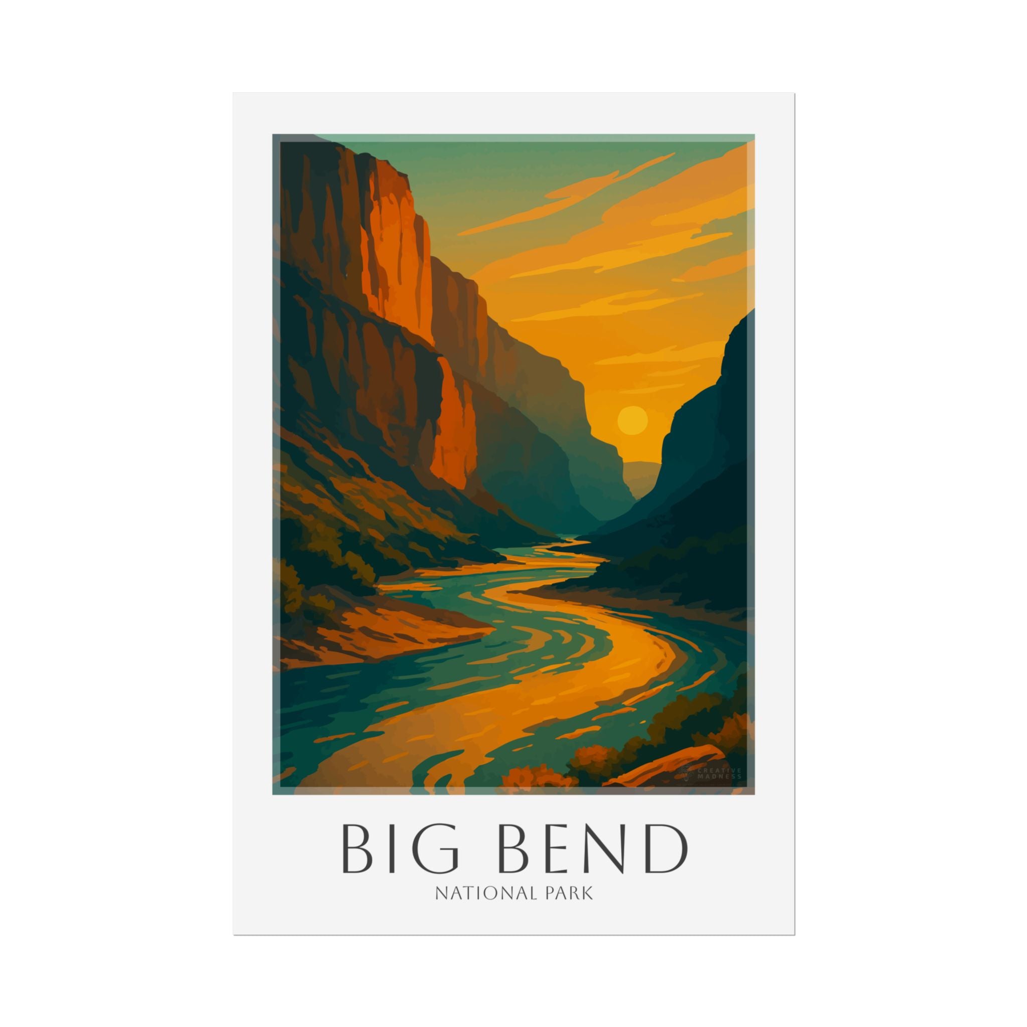 BIG BEND * Travel Poster * National Park Wall Art