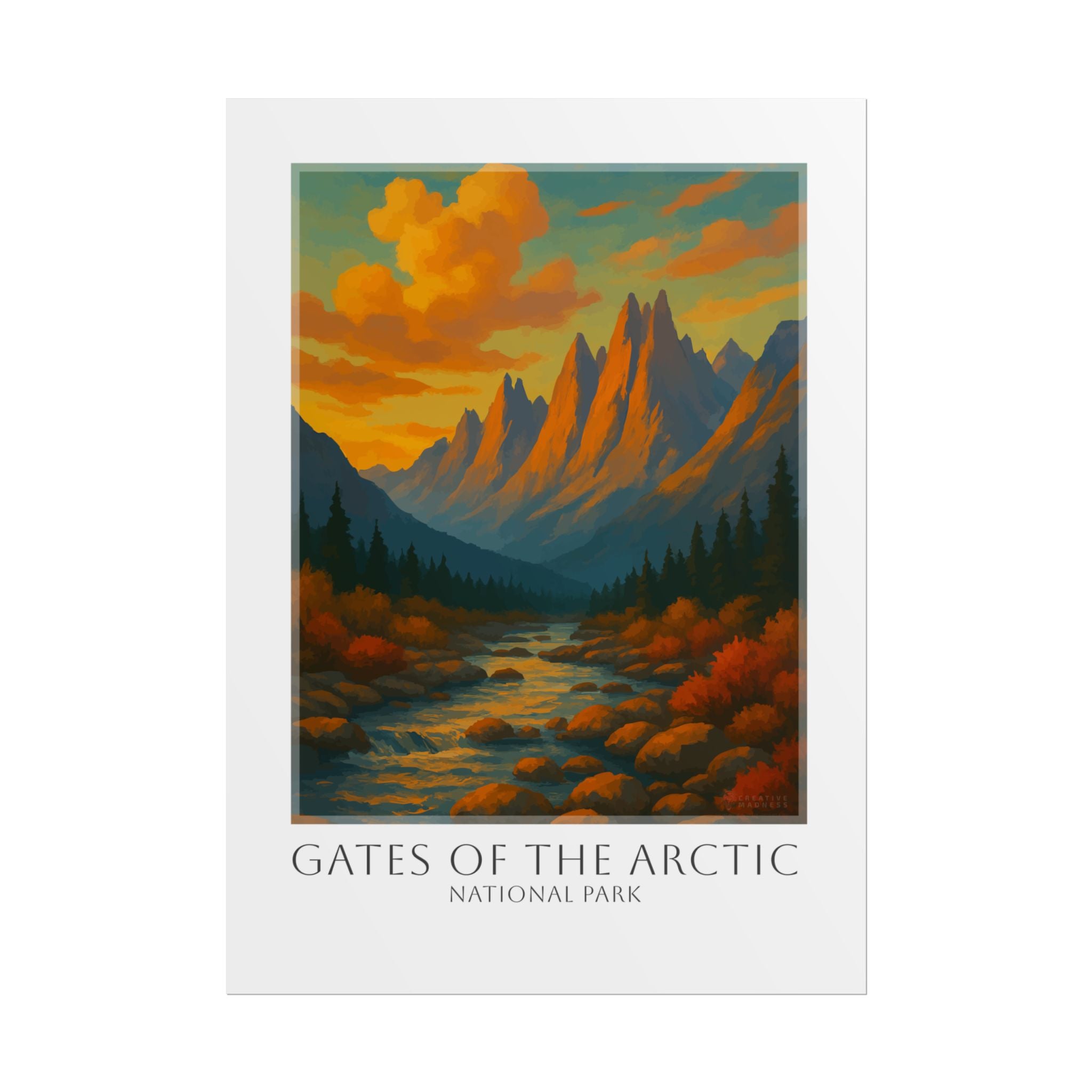 GATES OF_THE ARCTIC * Travel Poster * National Park Wall Art