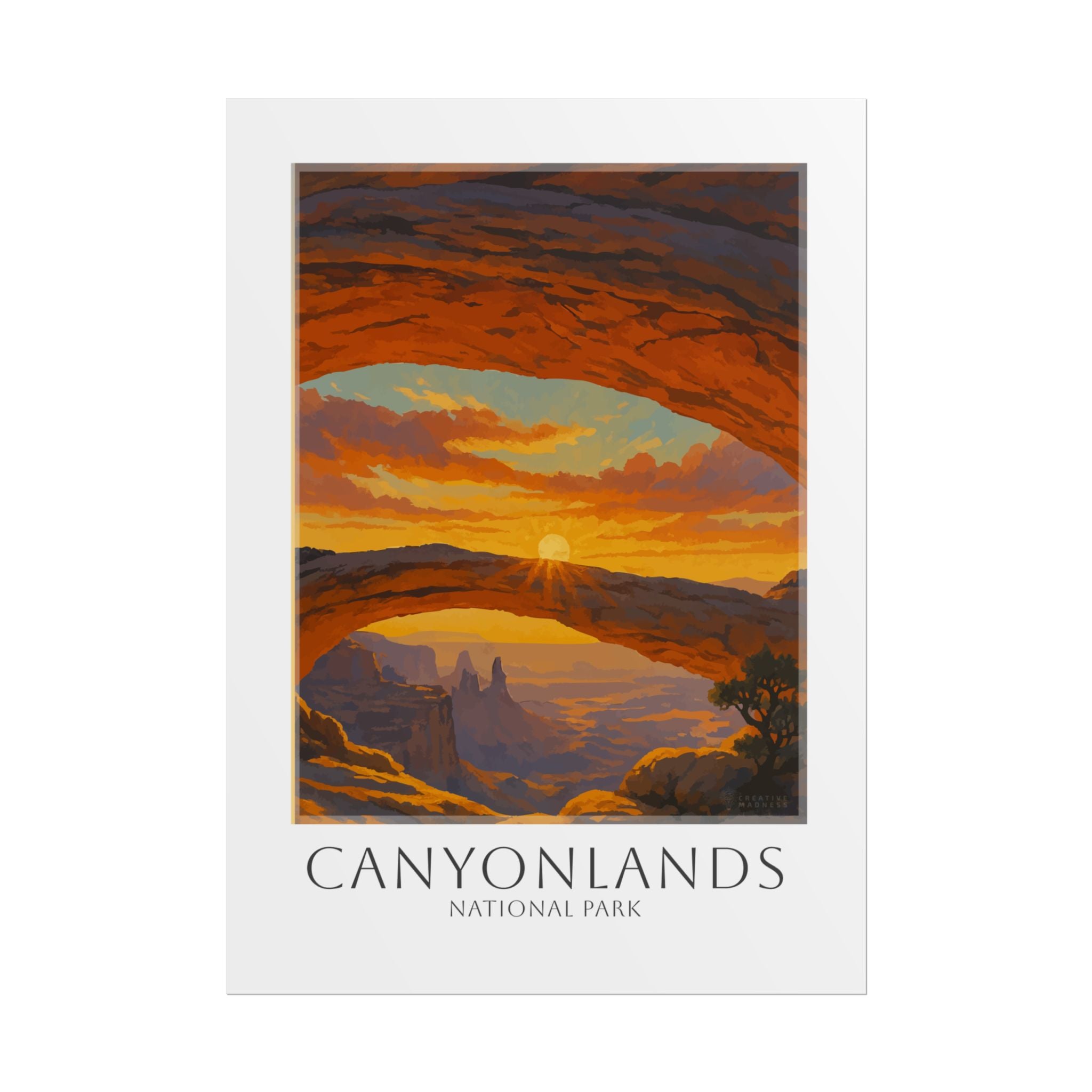 CANYONLANDS * Travel Poster * National Park Wall Art