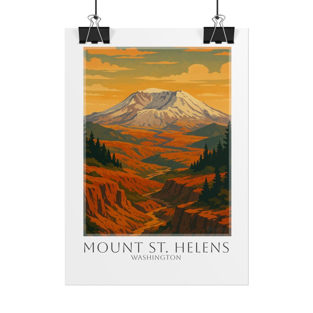 Mount St Helens Travel Poster