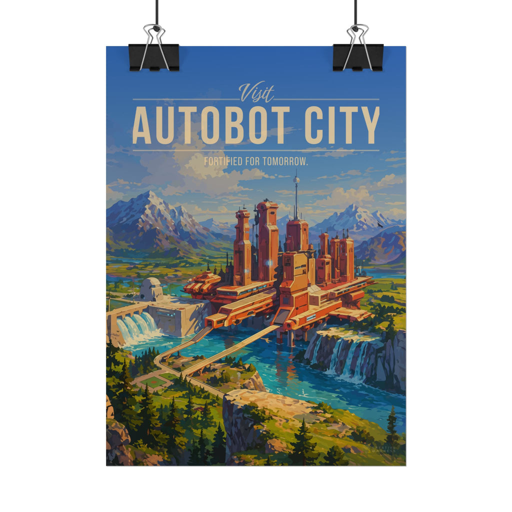 Autobot City Travel Poster