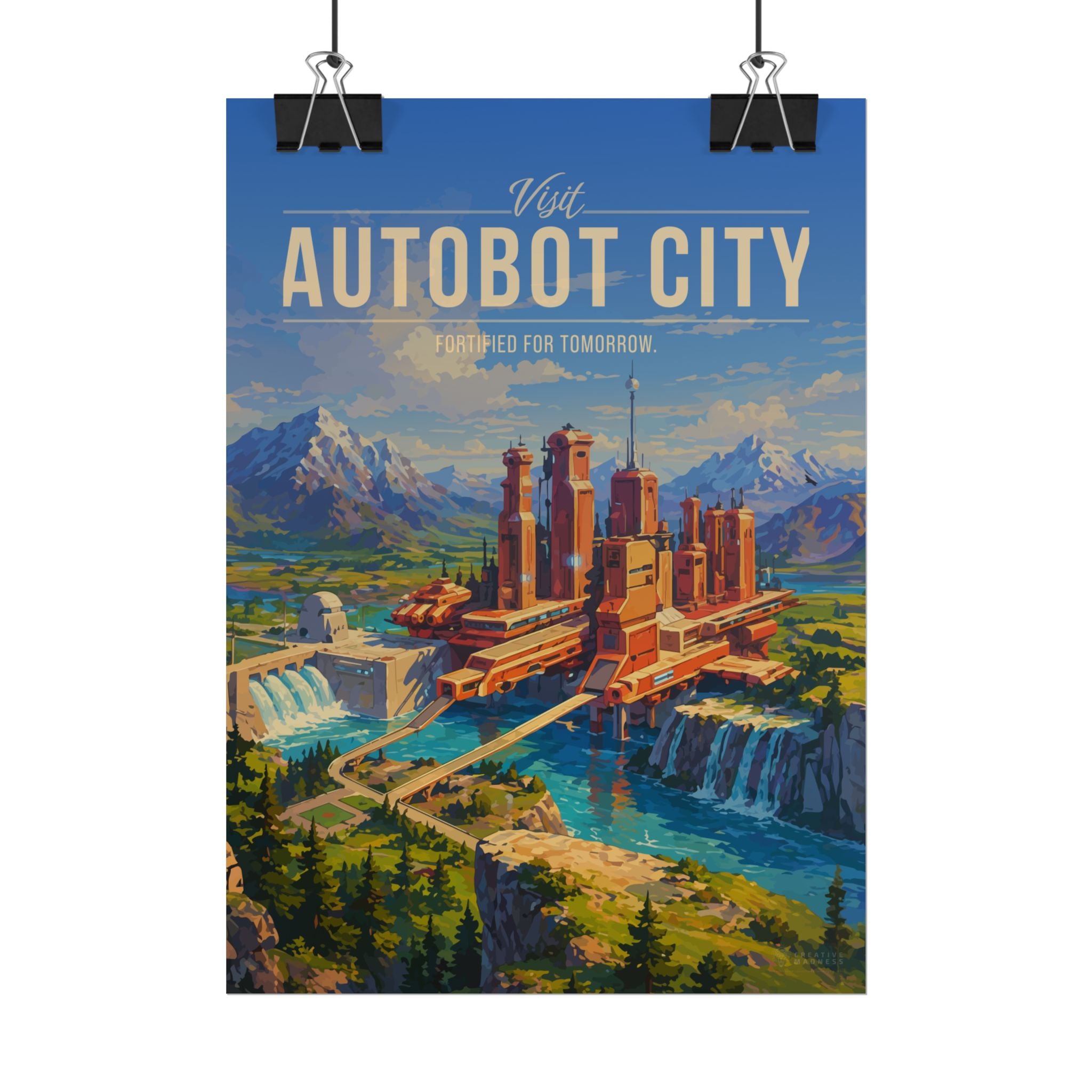 Autobot City Travel Poster