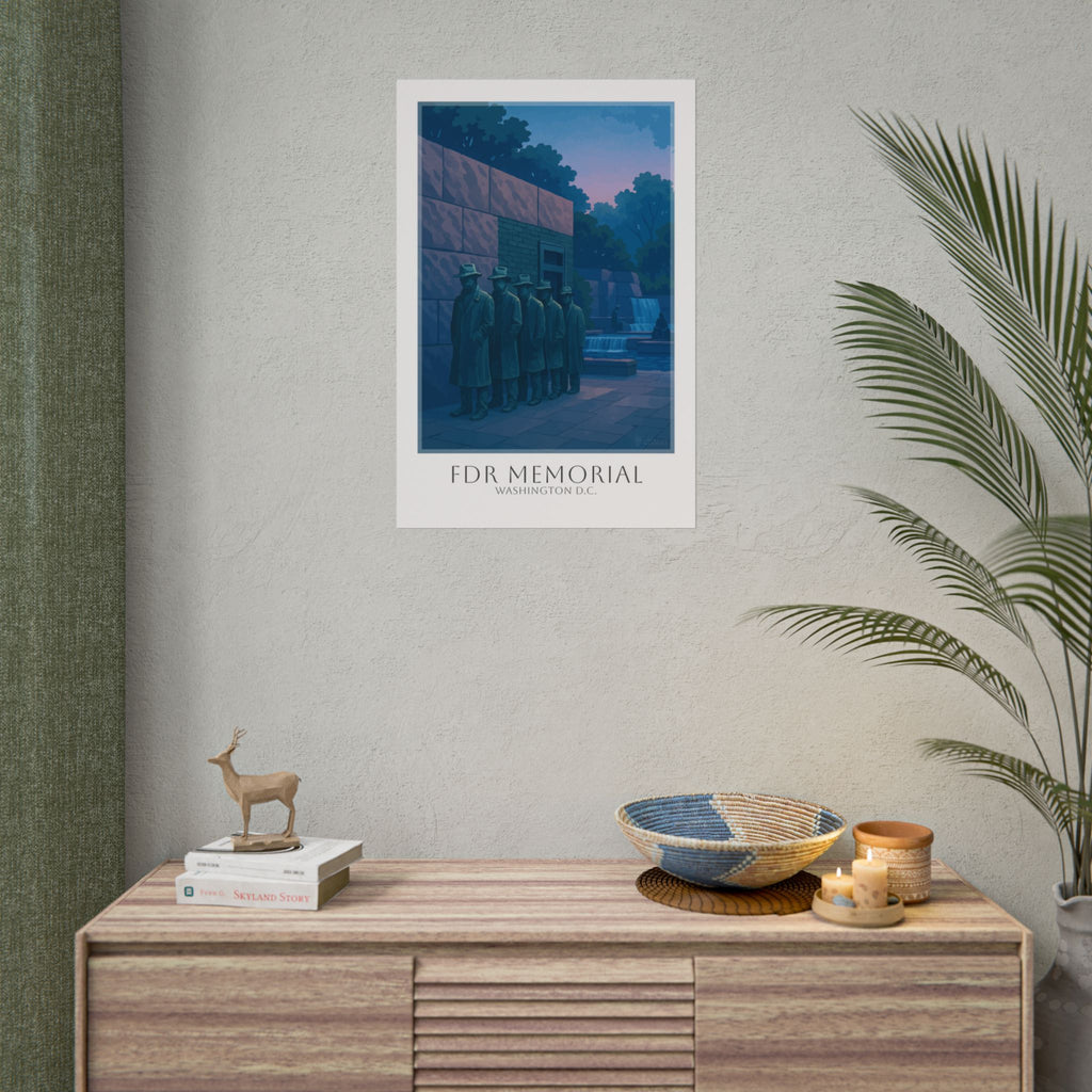 Fdr Memorial Travel Poster