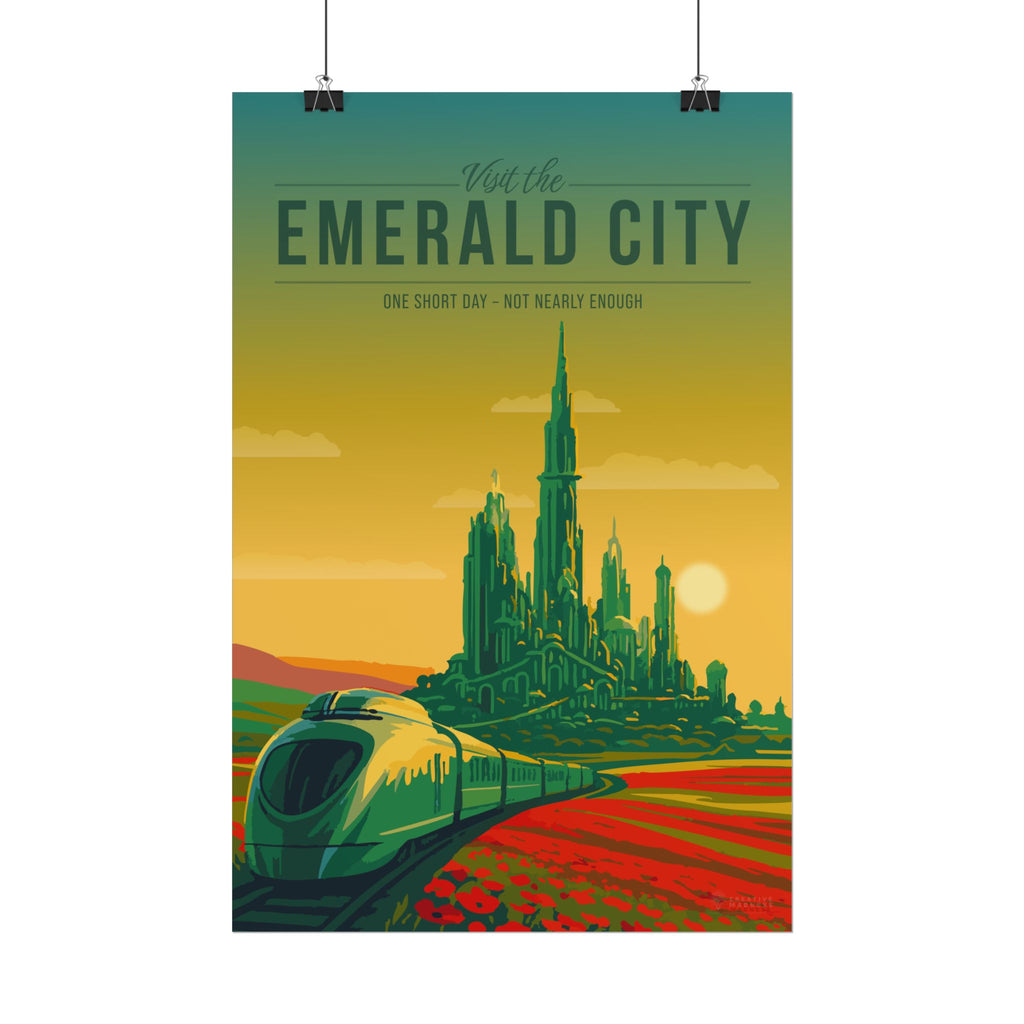 Emerald City Travel Poster