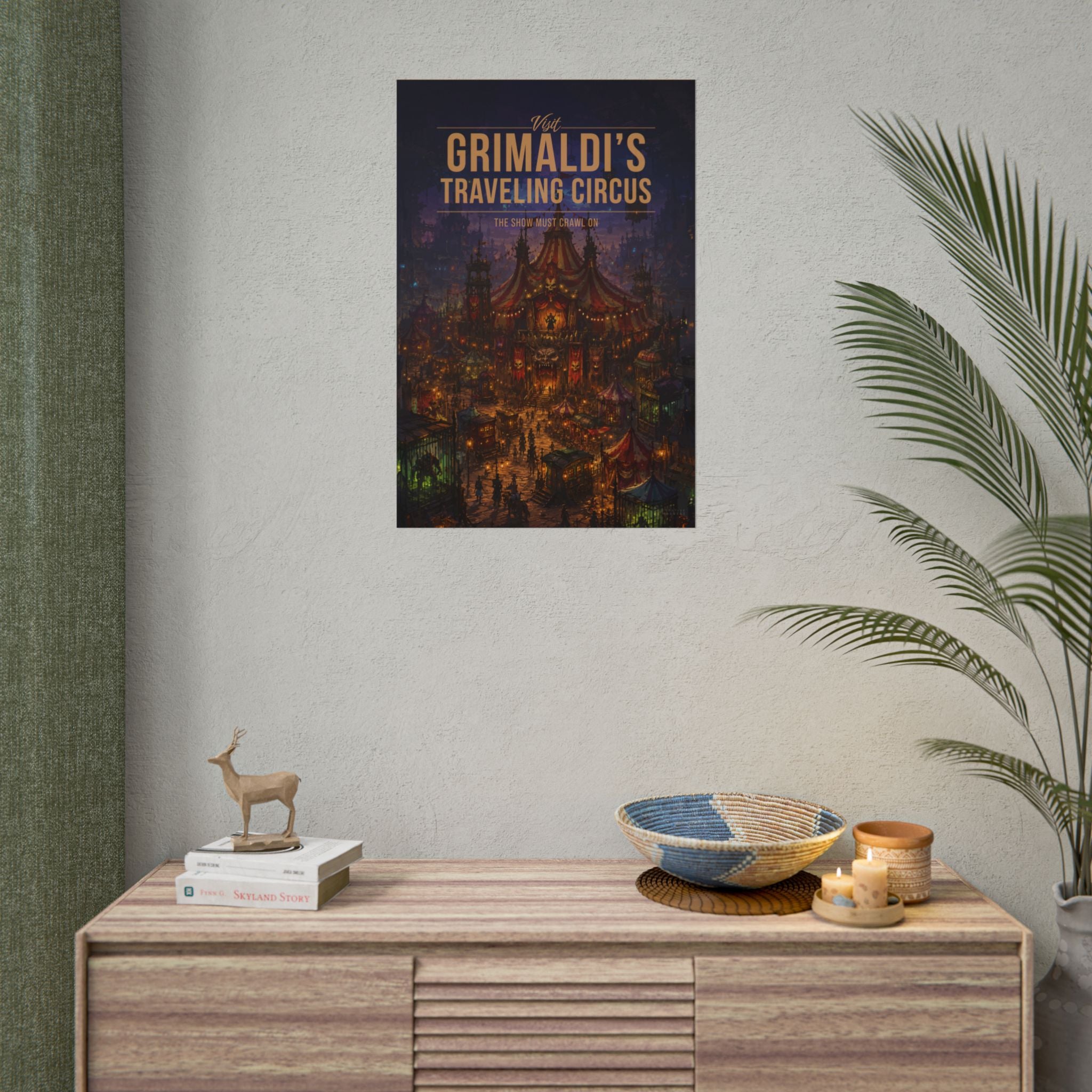 Grimaldis Travelling Circus Travel Poster