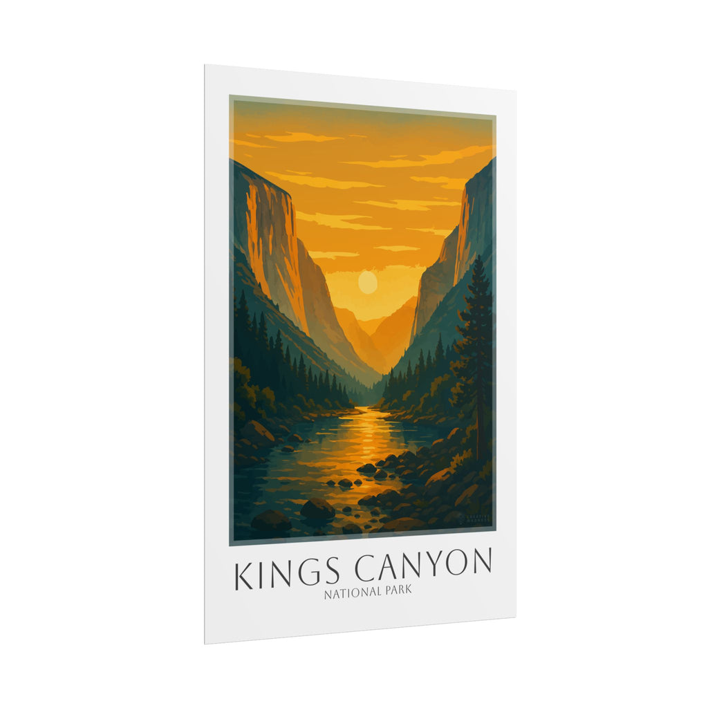 KINGS CANYON * Travel Poster * National Park Wall Art