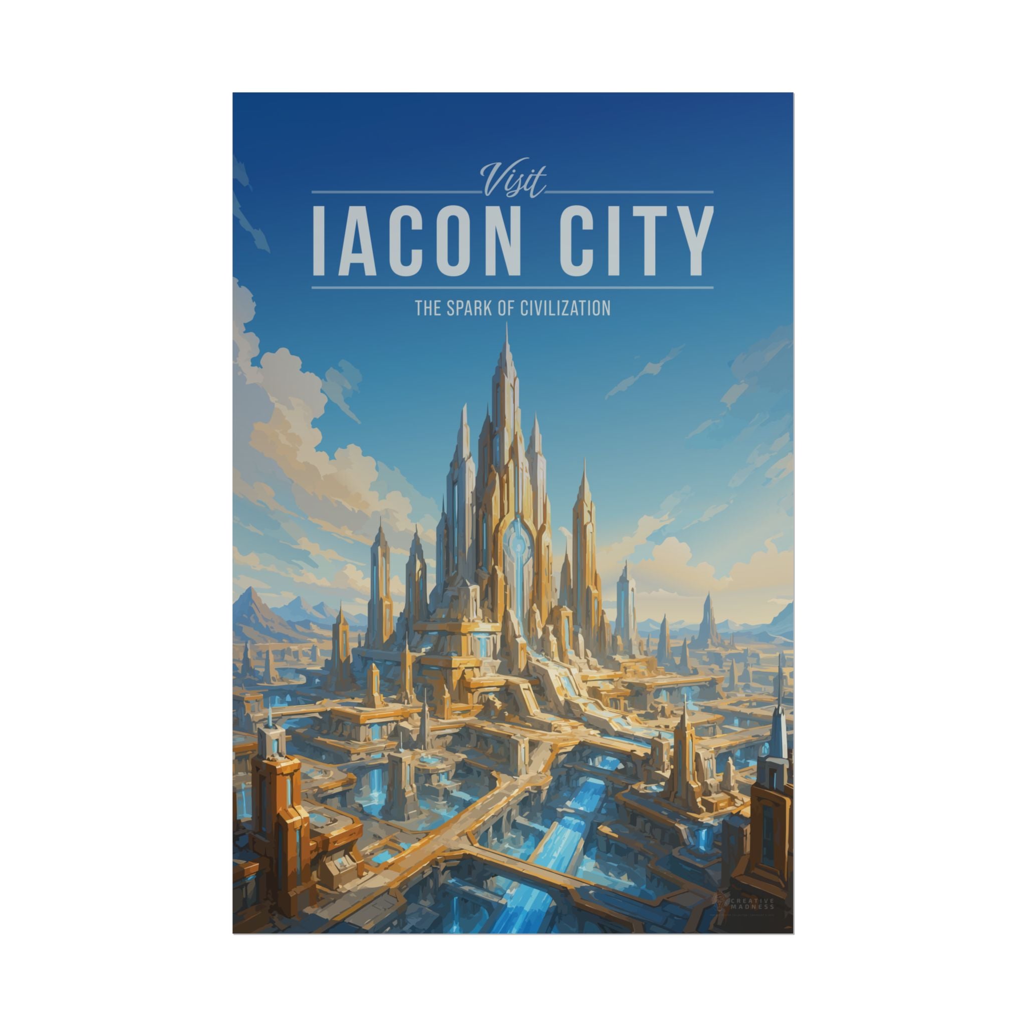 Iacon City Travel Poster