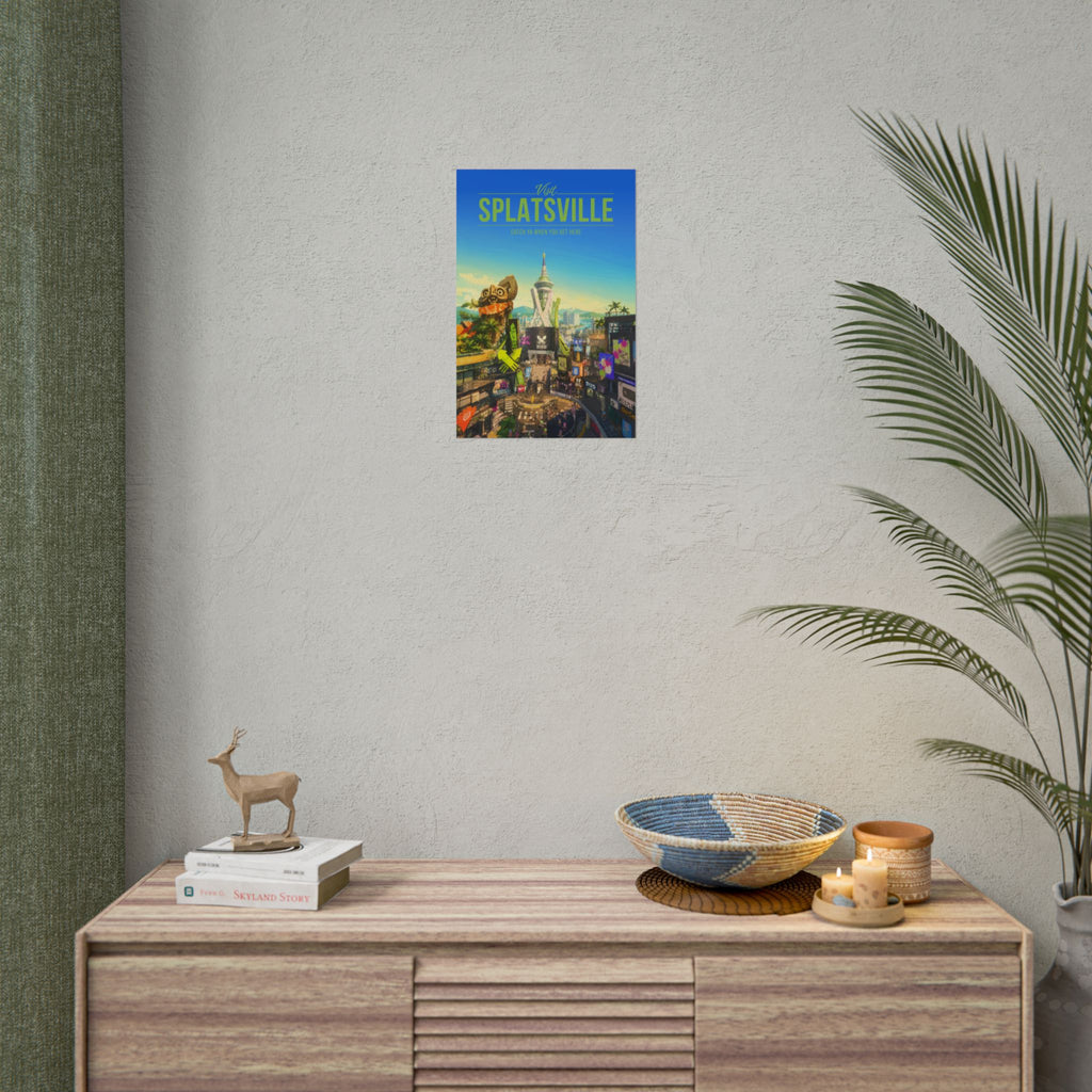 Splatsville Travel Poster
