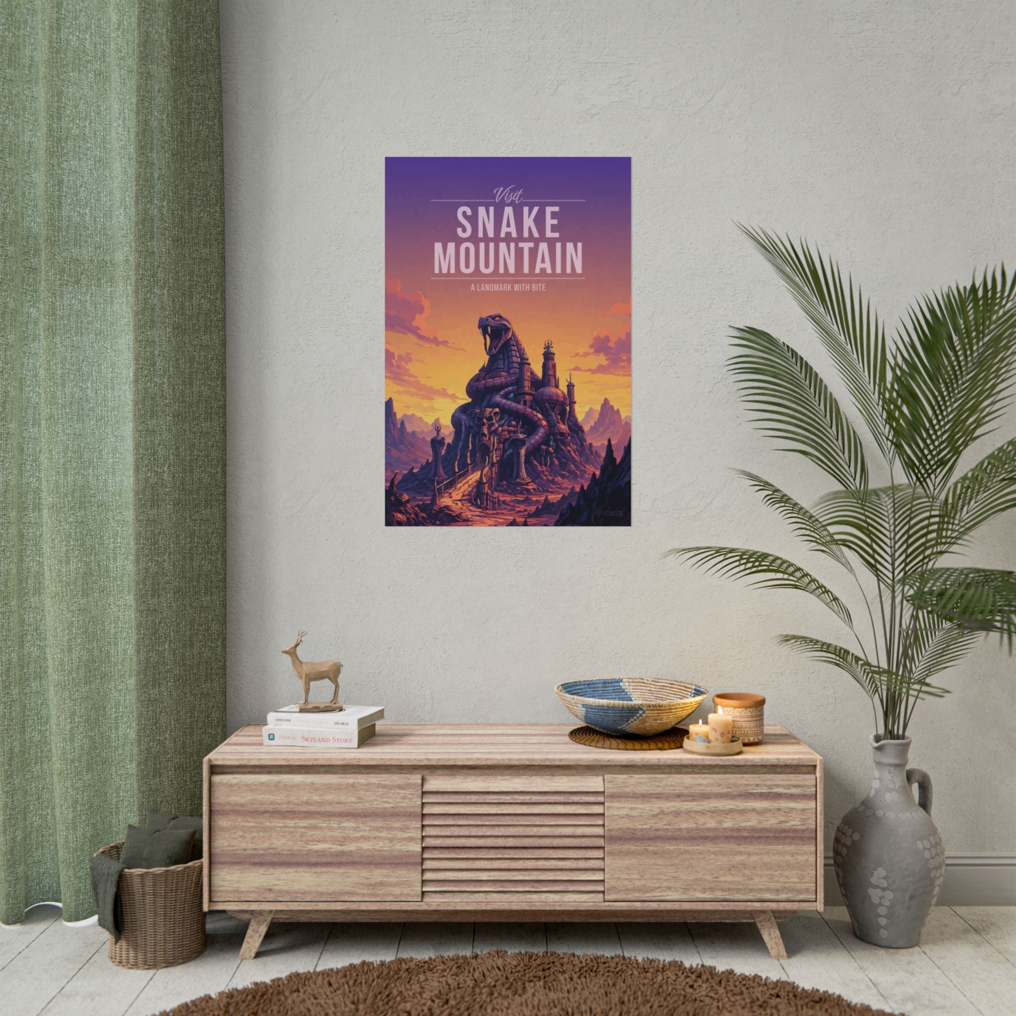 Snake Mountain Travel Poster
