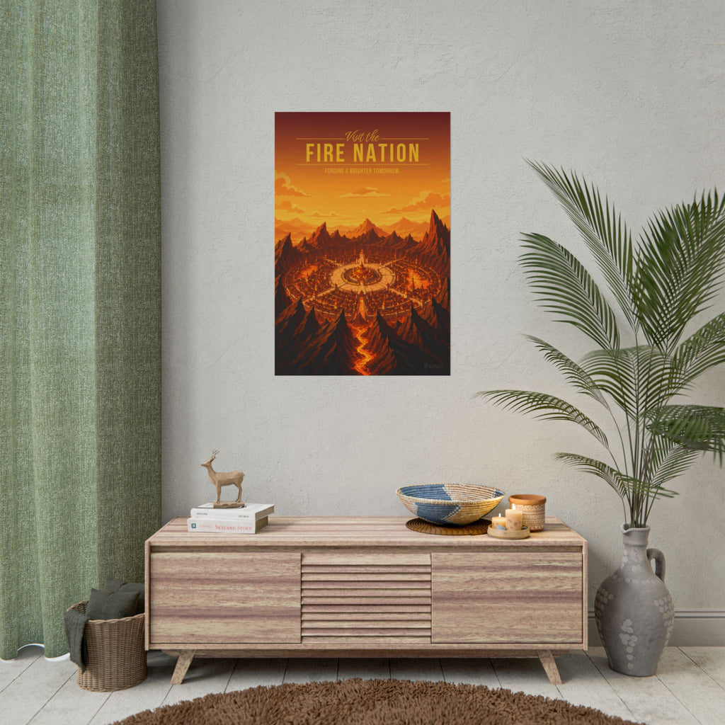 Fire Kingdom Travel Poster