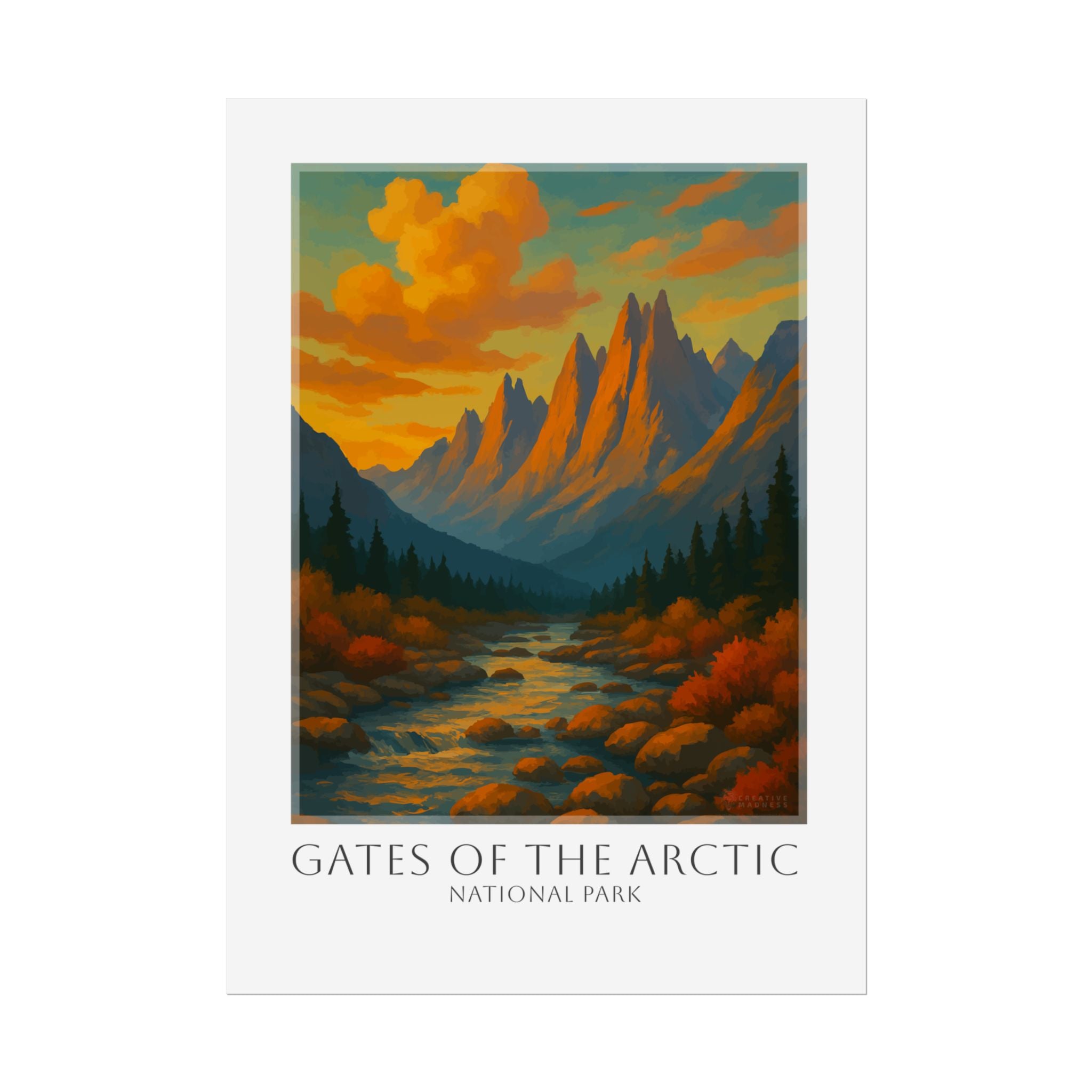 GATES OF_THE ARCTIC * Travel Poster * National Park Wall Art