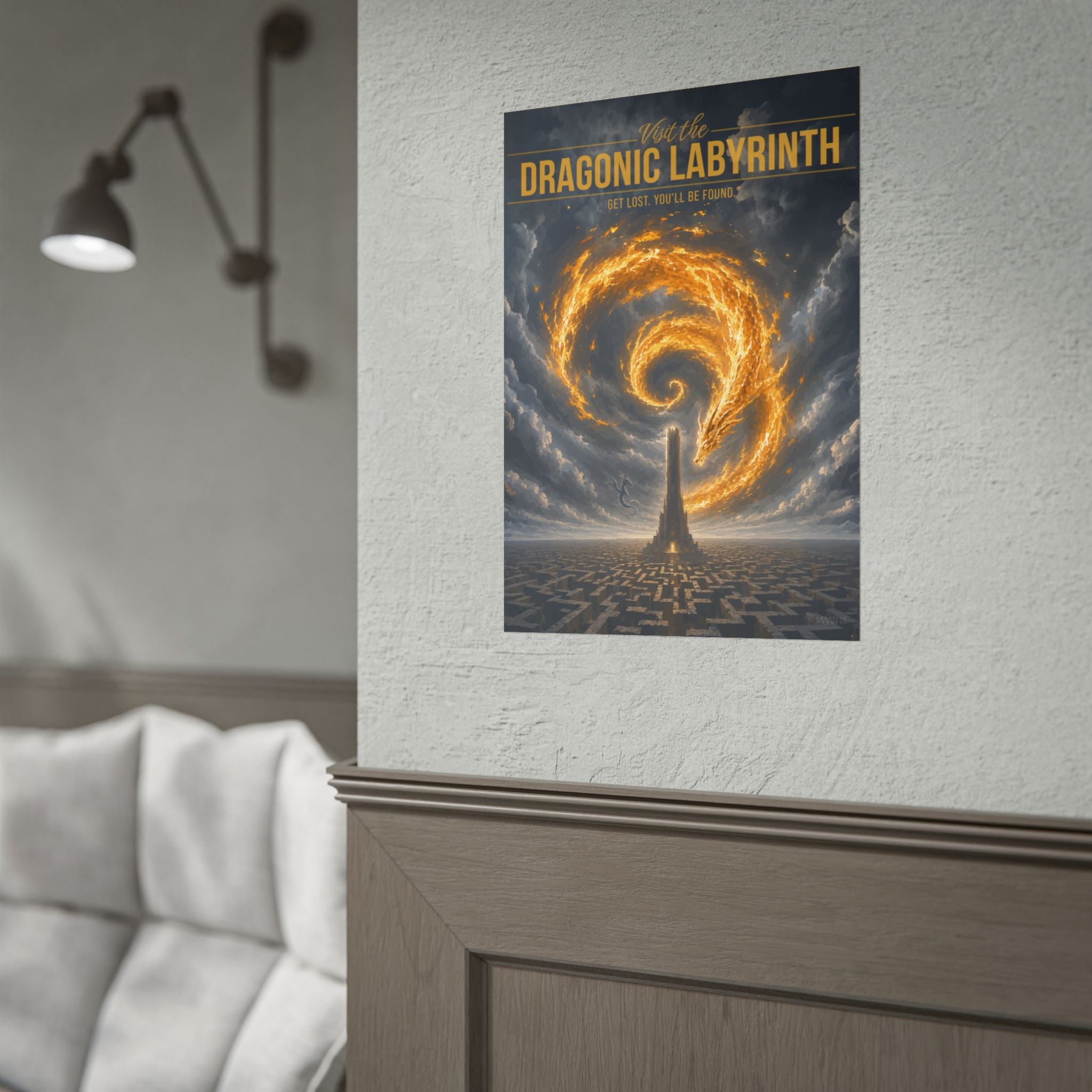 Dragonic Labyrinth Travel Poster