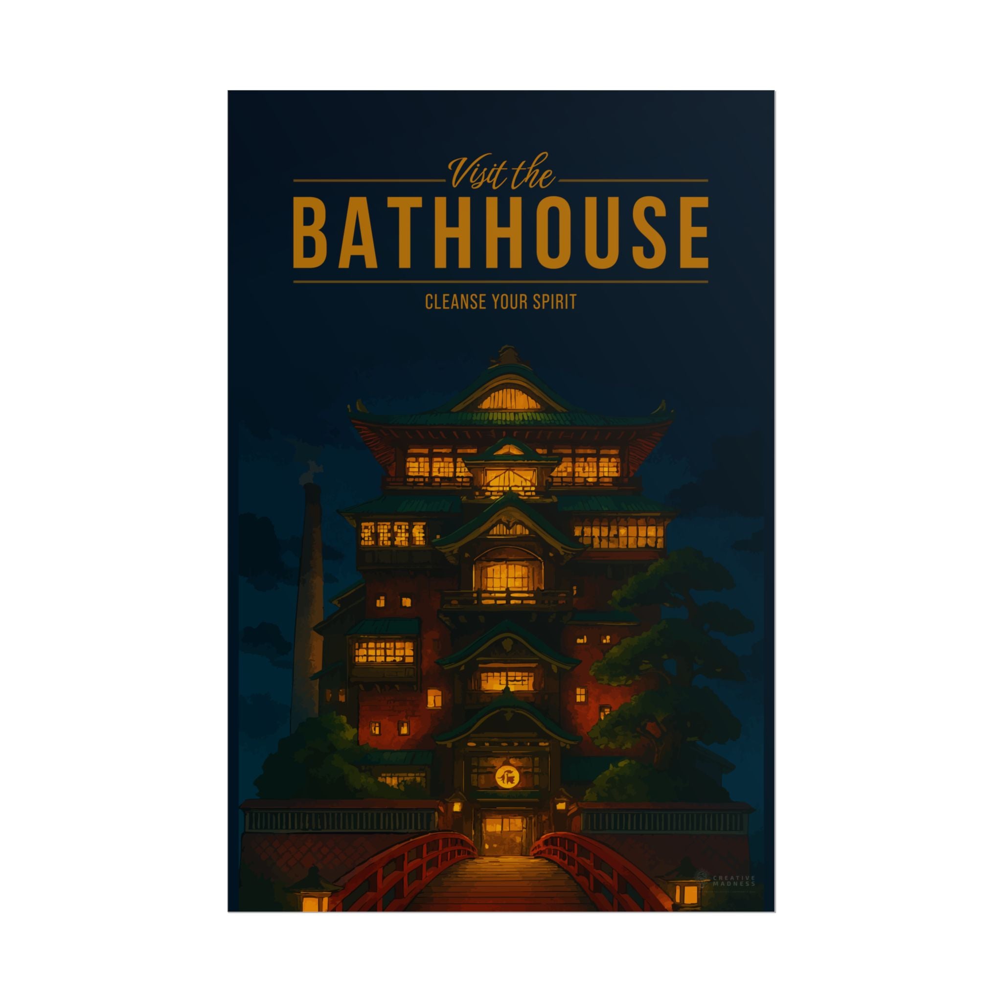 The Bathhouse Travel Poster