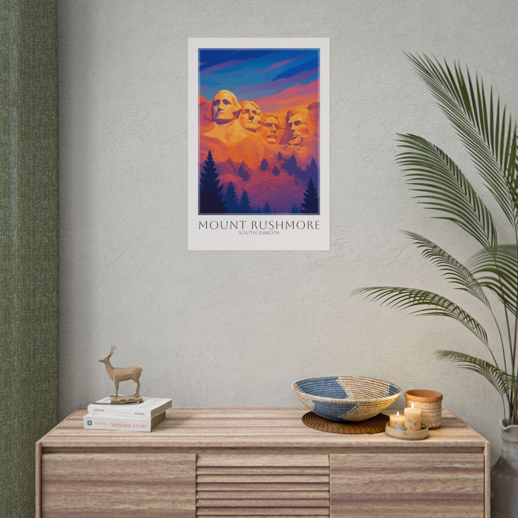Mount Rushmore Travel Poster