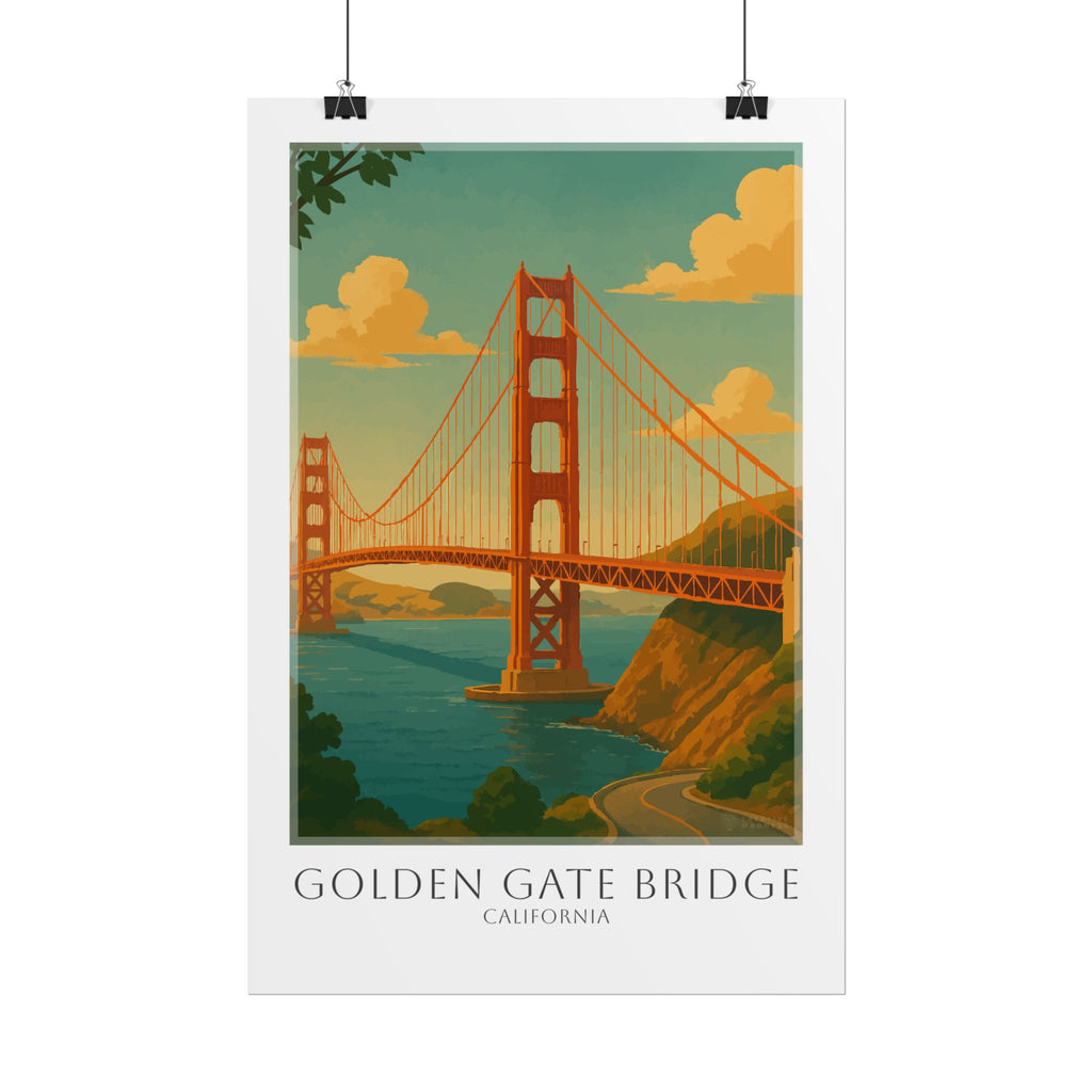Golden Gate Bridge Travel Poster