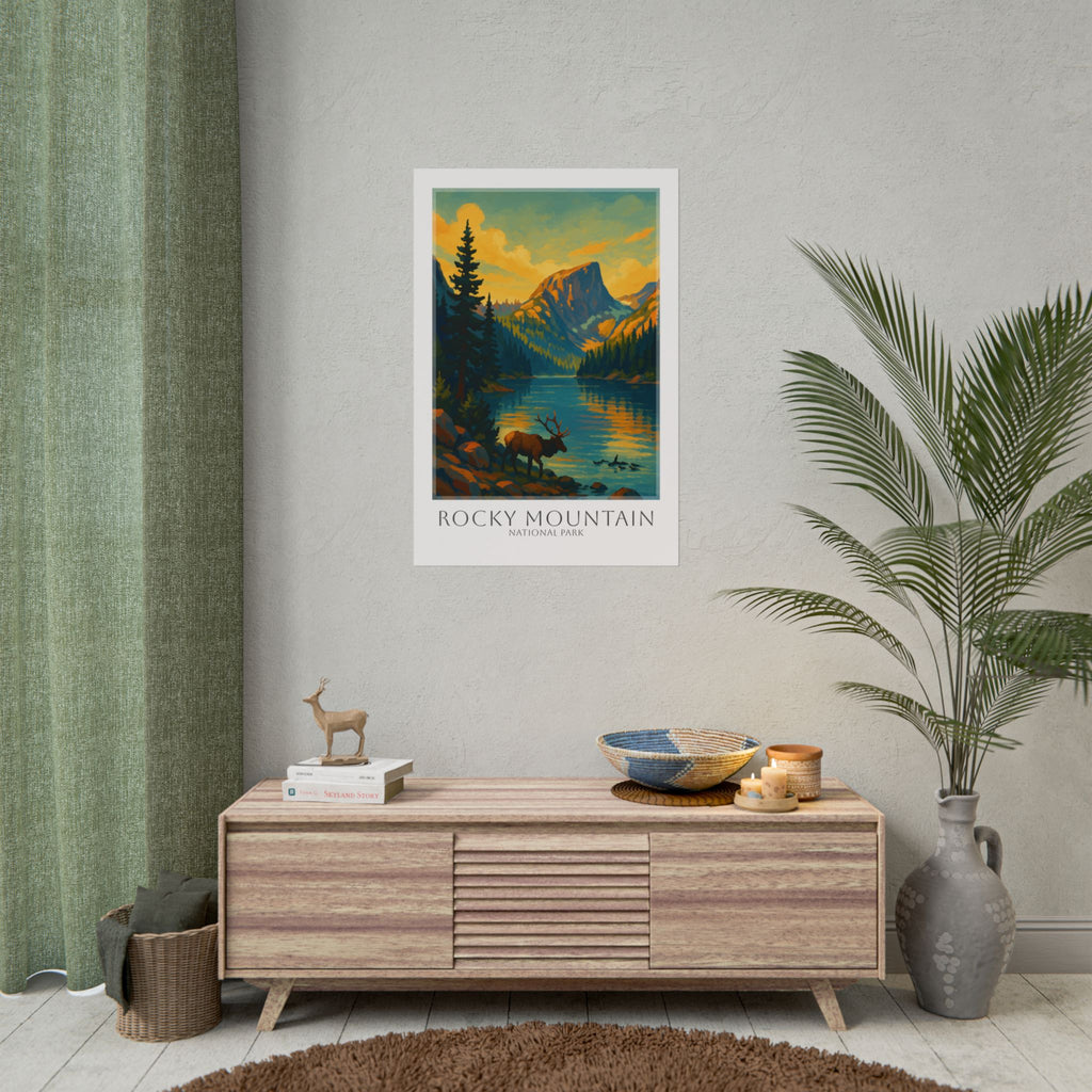 Rocky Mountains Travel Poster