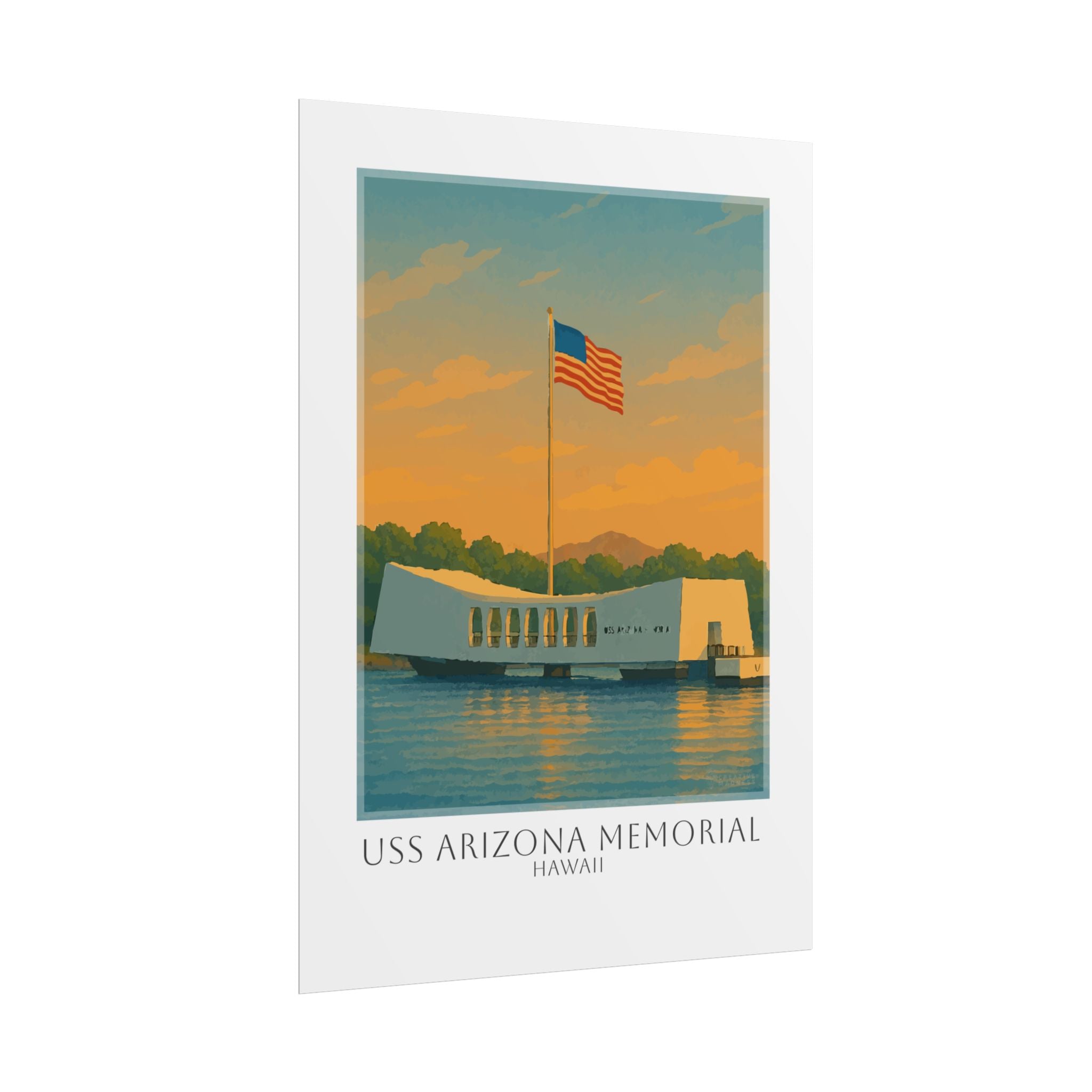 Uss Arizona Memorial Travel Poster