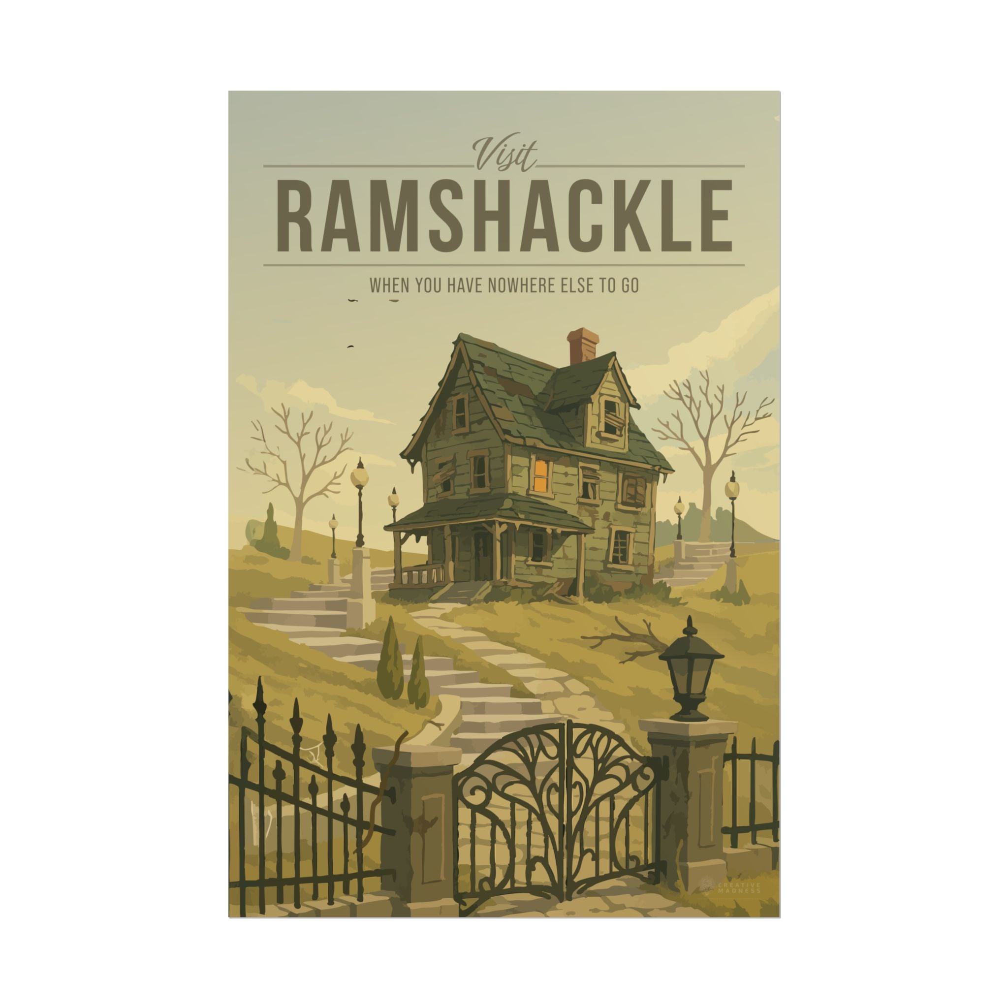Ramshackle Travel Poster