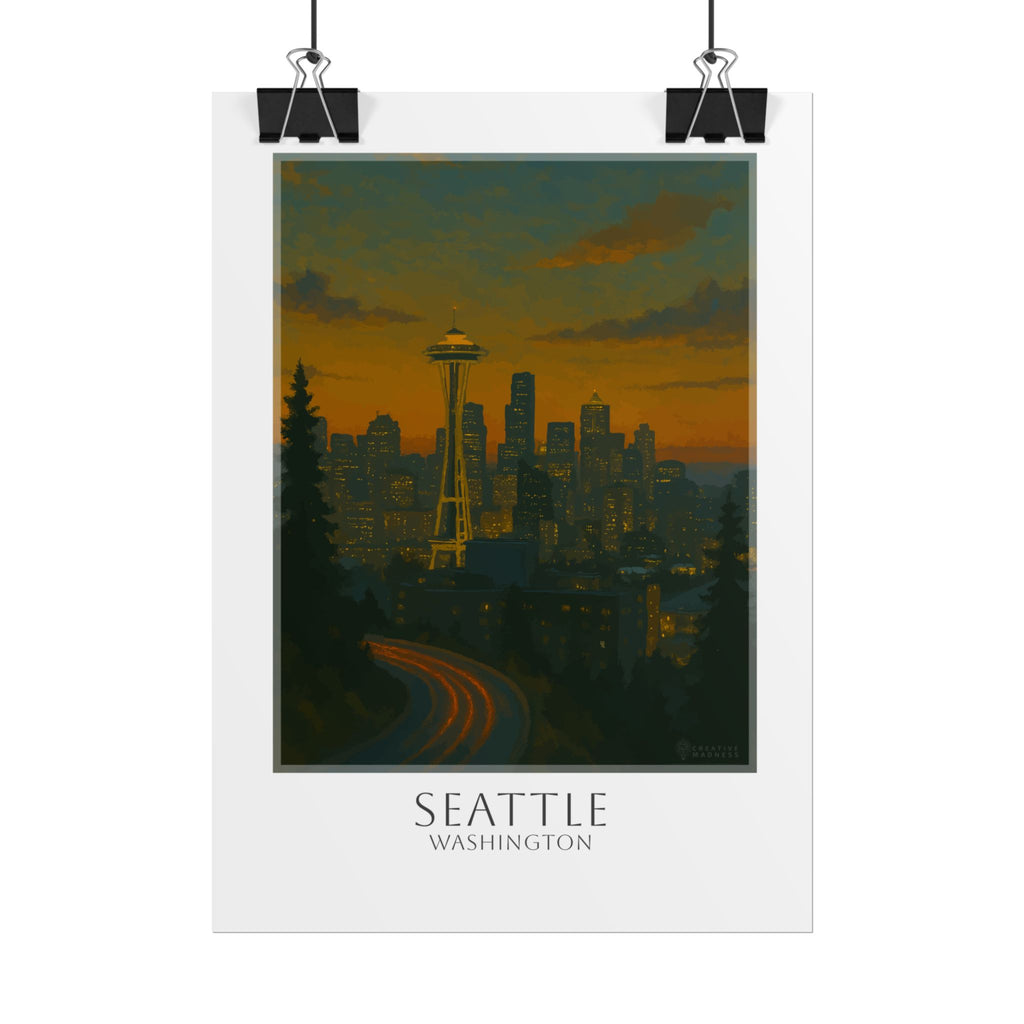 Seattle Travel Poster
