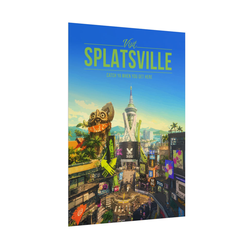 Splatsville Travel Poster