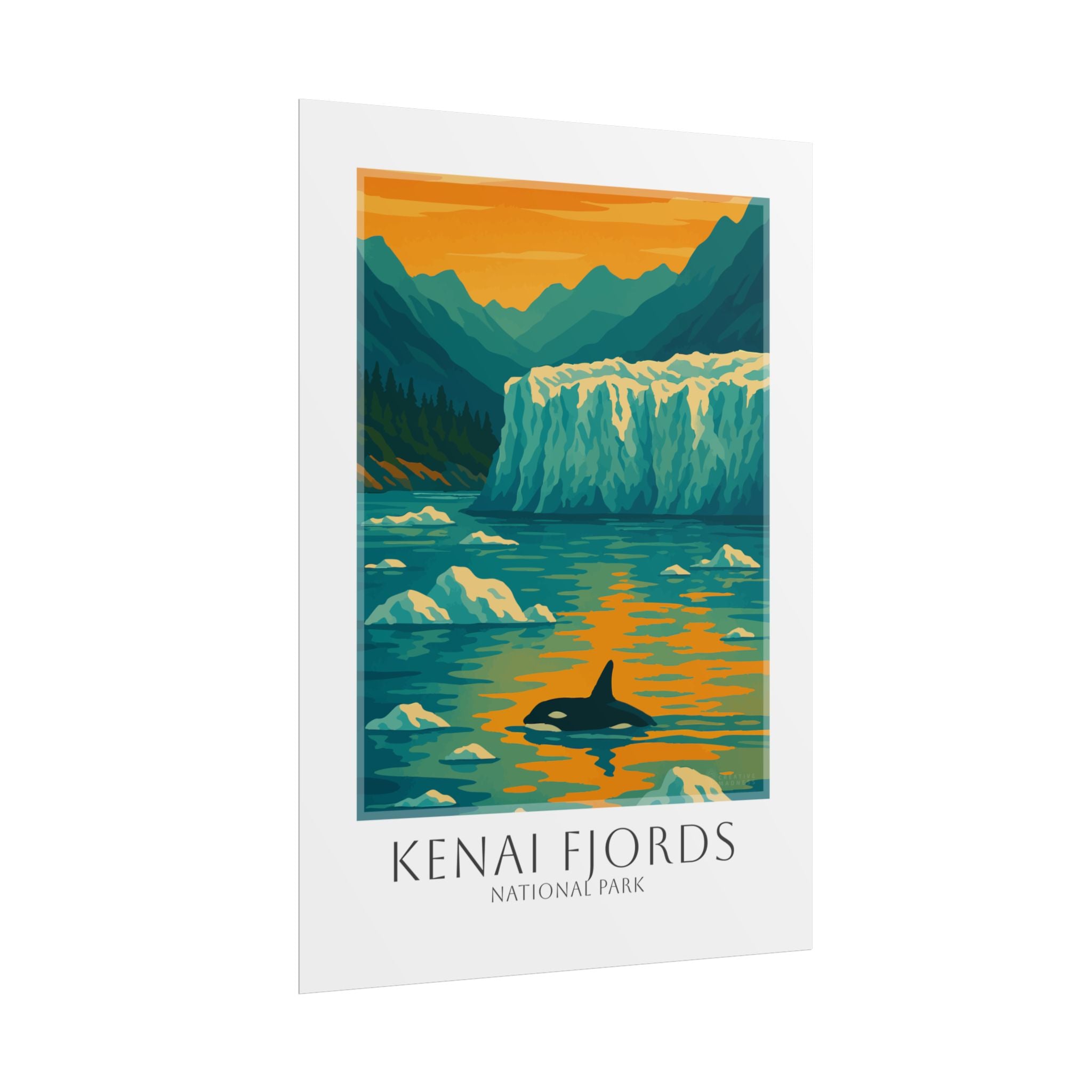 KENAI FJORDS * Travel Poster * National Park Wall Art