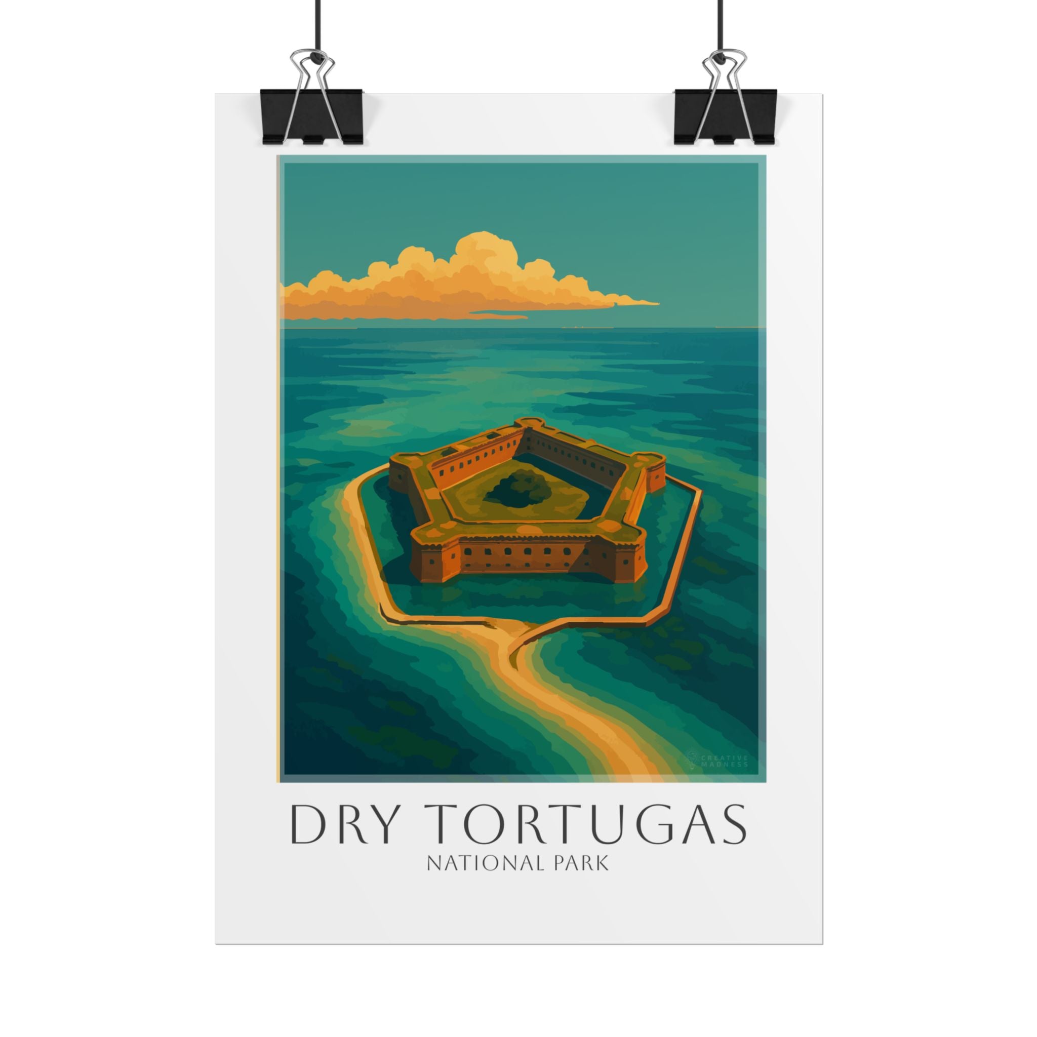 DRY TORTUGAS * Travel Poster * National Park Wall Art